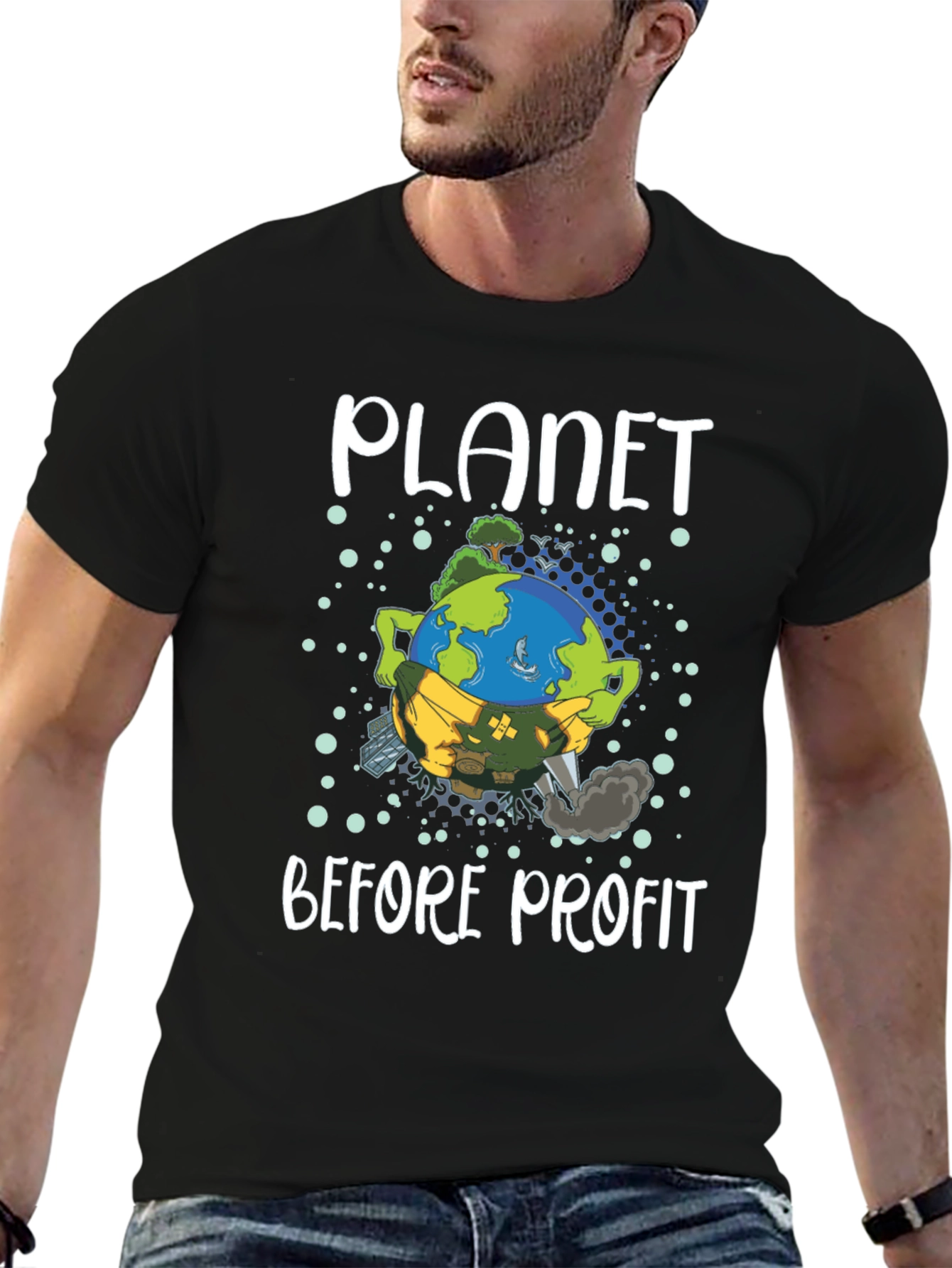 Planet Before Profit Graphic T-Shirt