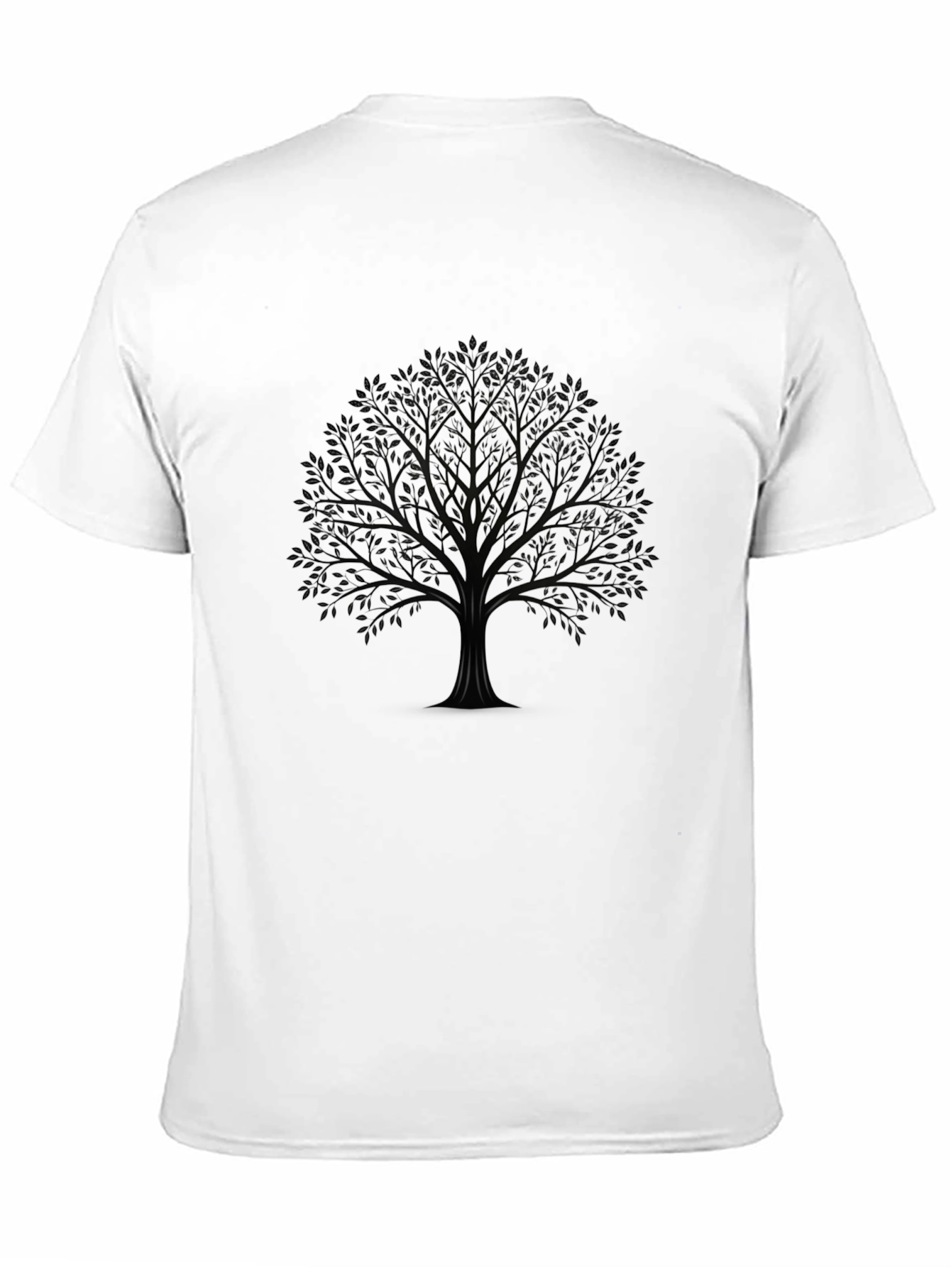 Mens Black Tree Graphic T-Shirt
