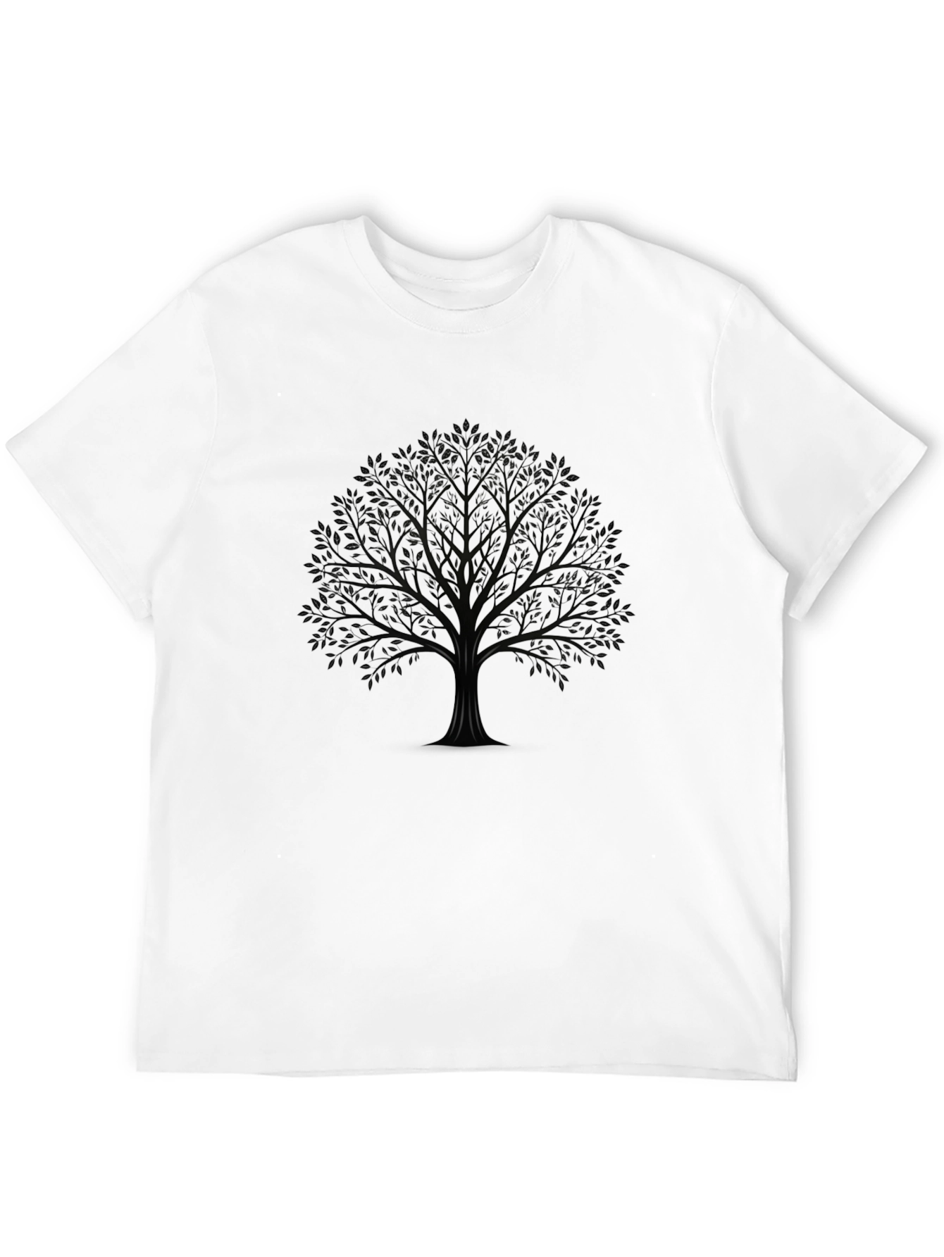 Mens Black Tree Graphic T-Shirt