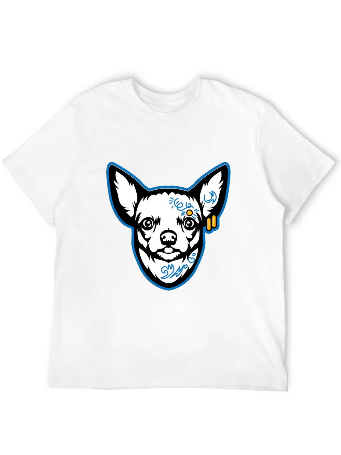 Cool Chihuahua Graphic Black T-Shirt
