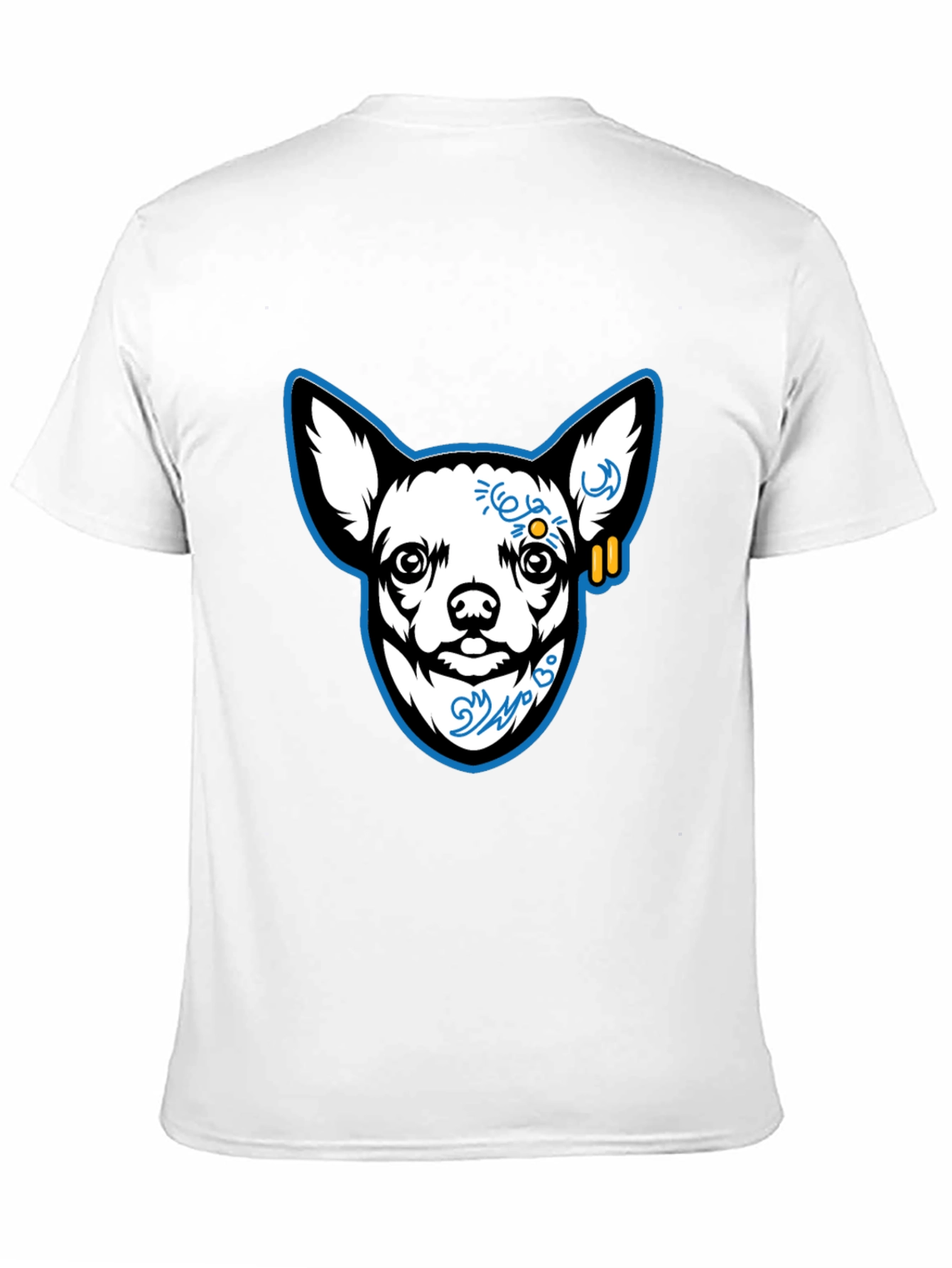 Cool Chihuahua Graphic Black T-Shirt