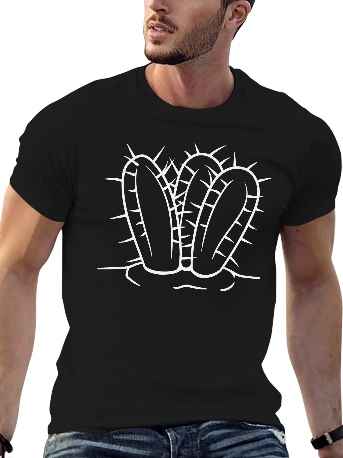 Cactus T-Shirt - Black Graphic Tee