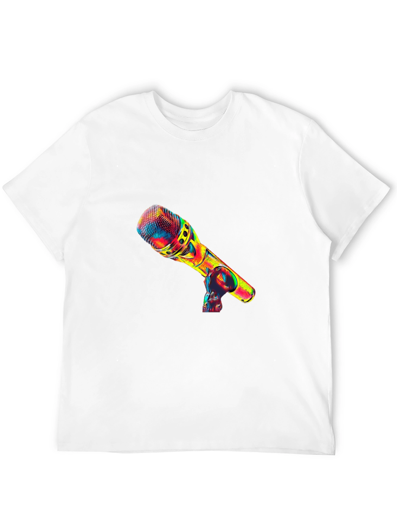 Vivid Microphone Graphic Tee - Music Lovers Apparel