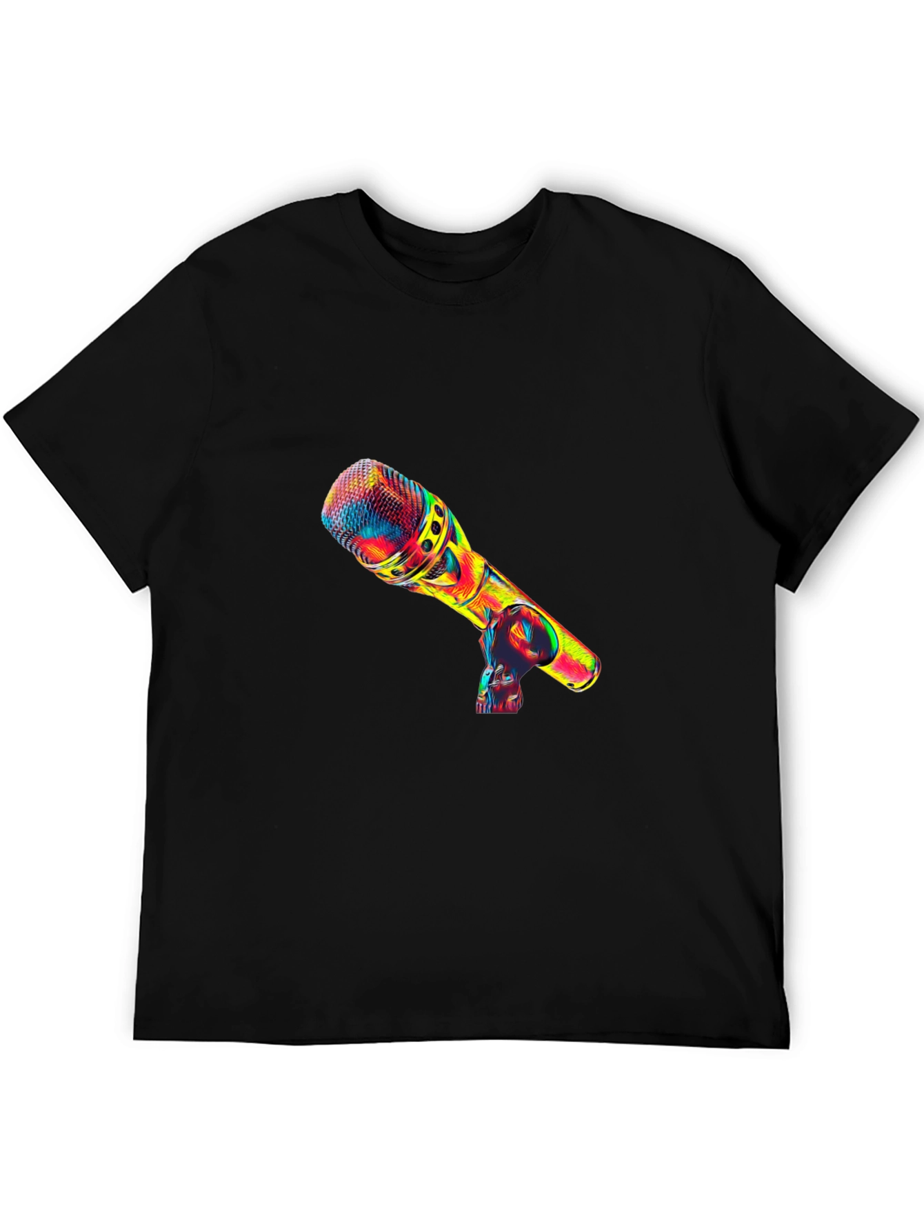Vivid Microphone Graphic Tee - Music Lovers Apparel