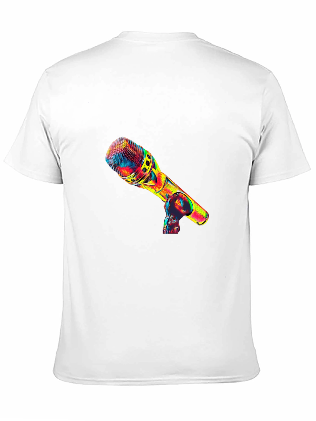 Vivid Microphone Graphic Tee - Music Lovers Apparel