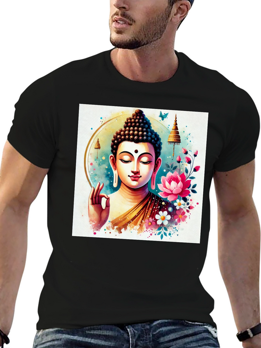 Buddha Art T-Shirt: Spiritual Zen Style