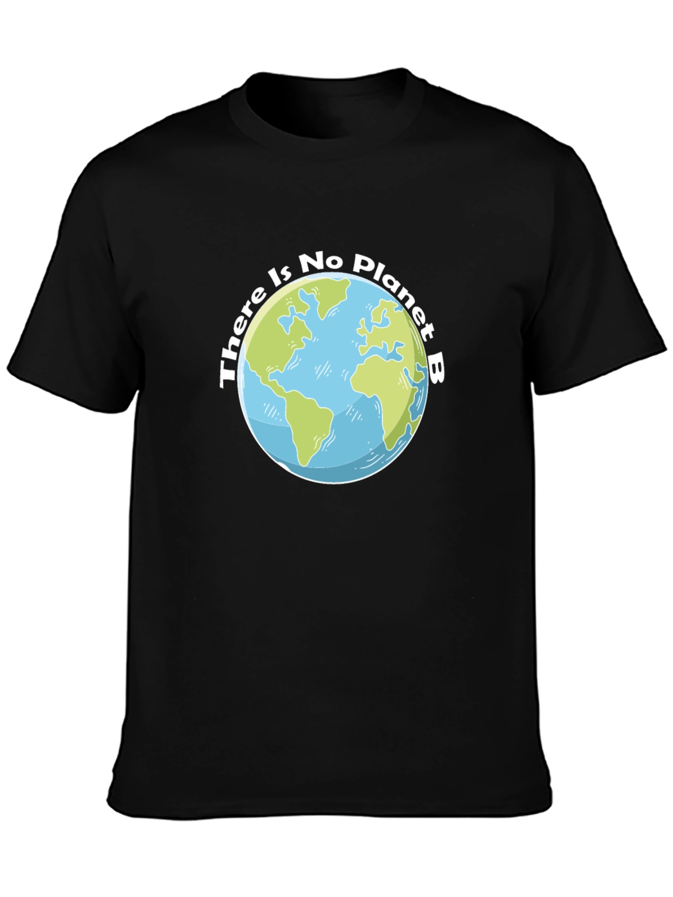 No Planet B Earth Graphic Tee - Black Cotton