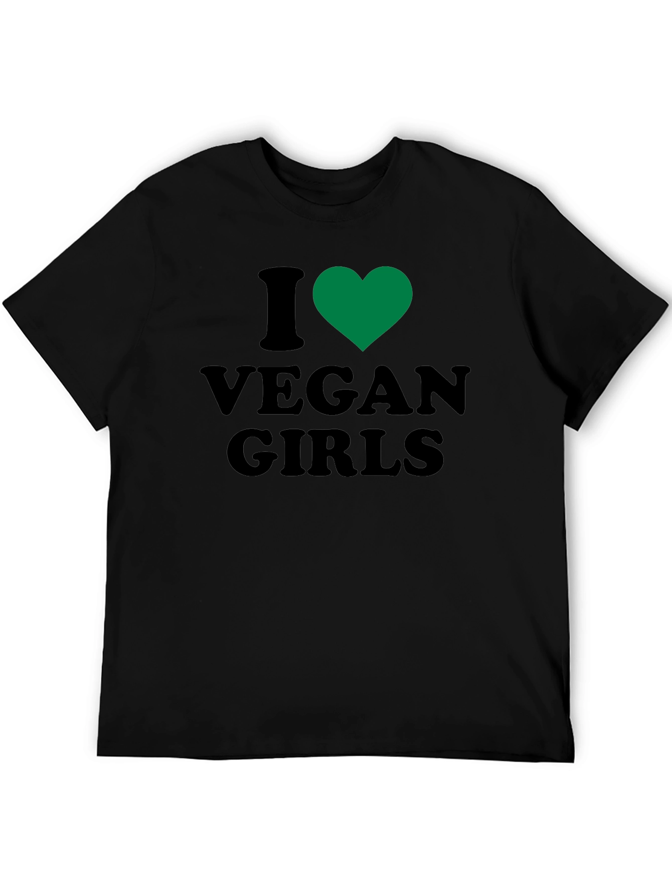 I Heart Vegan Girls Graphic T-Shirt