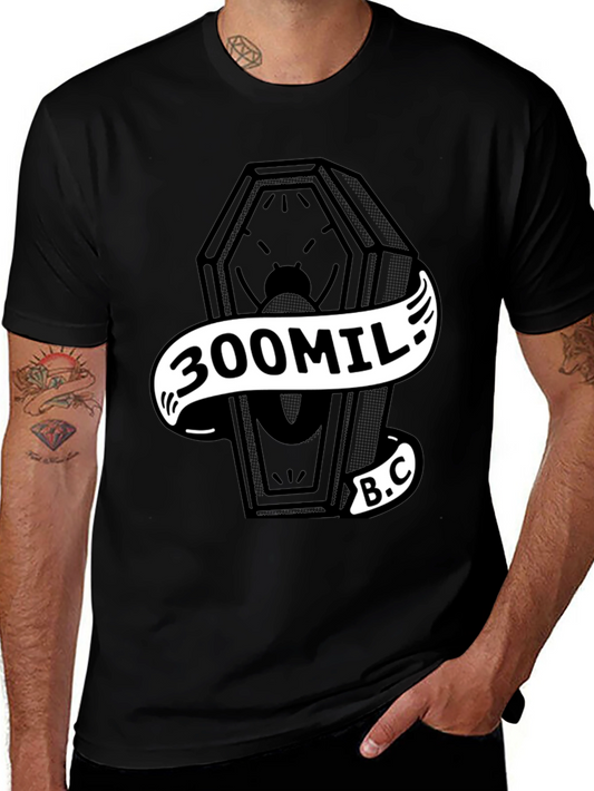300Mil B.C. Coffin Graphic Black Tee