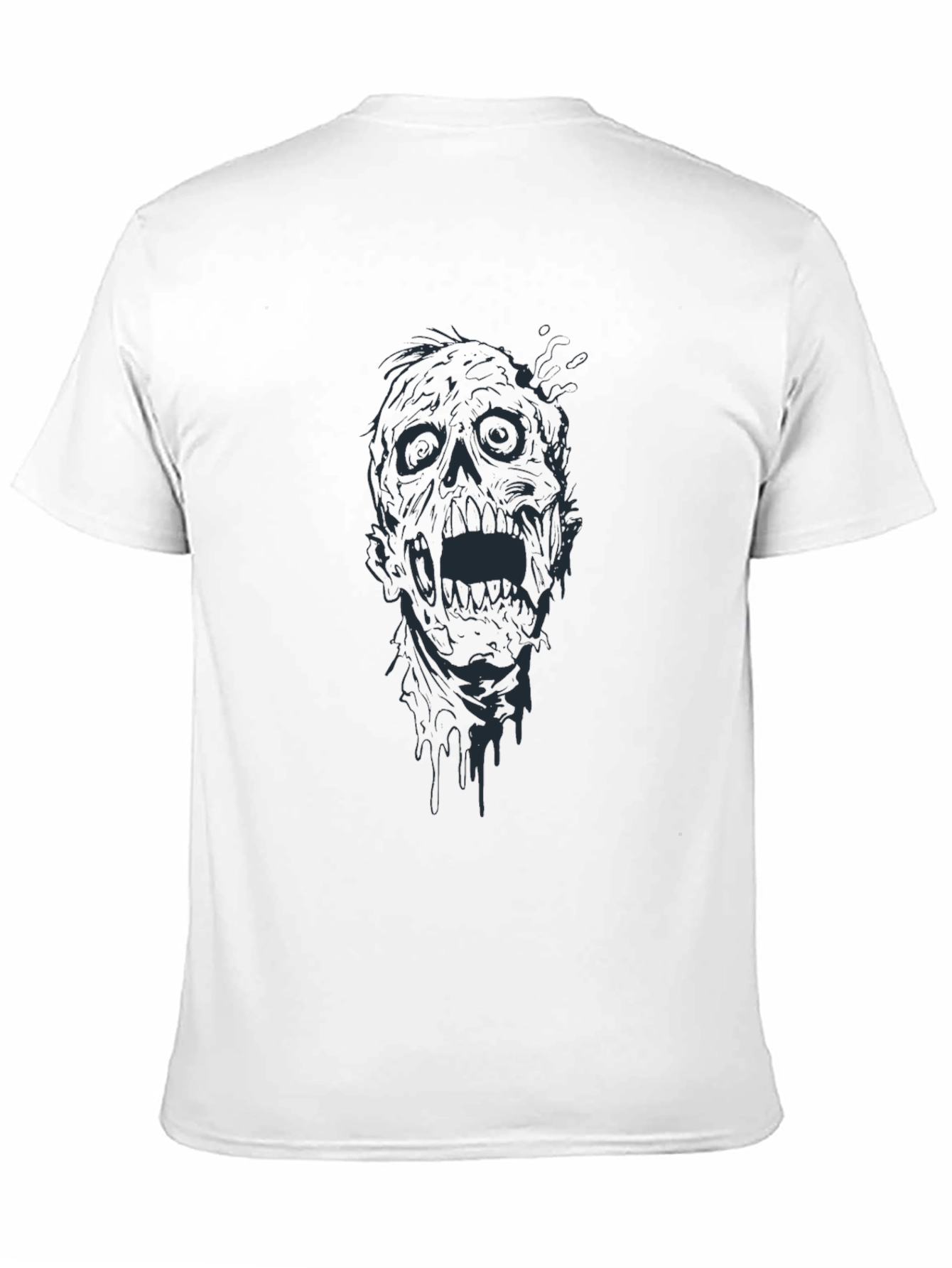 Zombie Graphic Tee - Black Horror T-Shirt