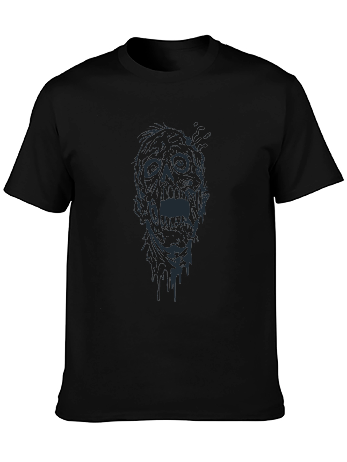 Zombie Graphic Tee - Black Horror T-Shirt