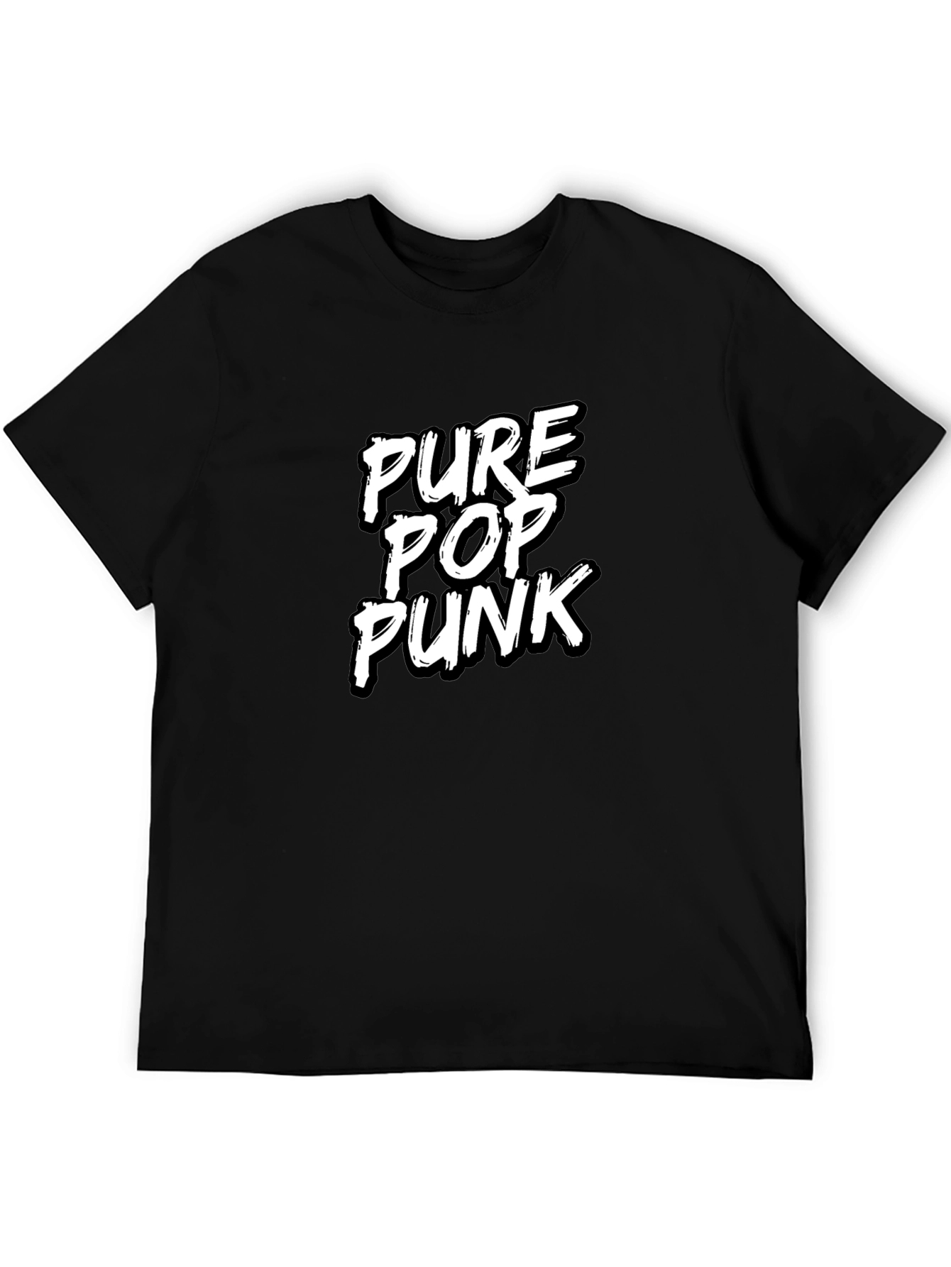 Pure Pop Punk Black Graphic Tee
