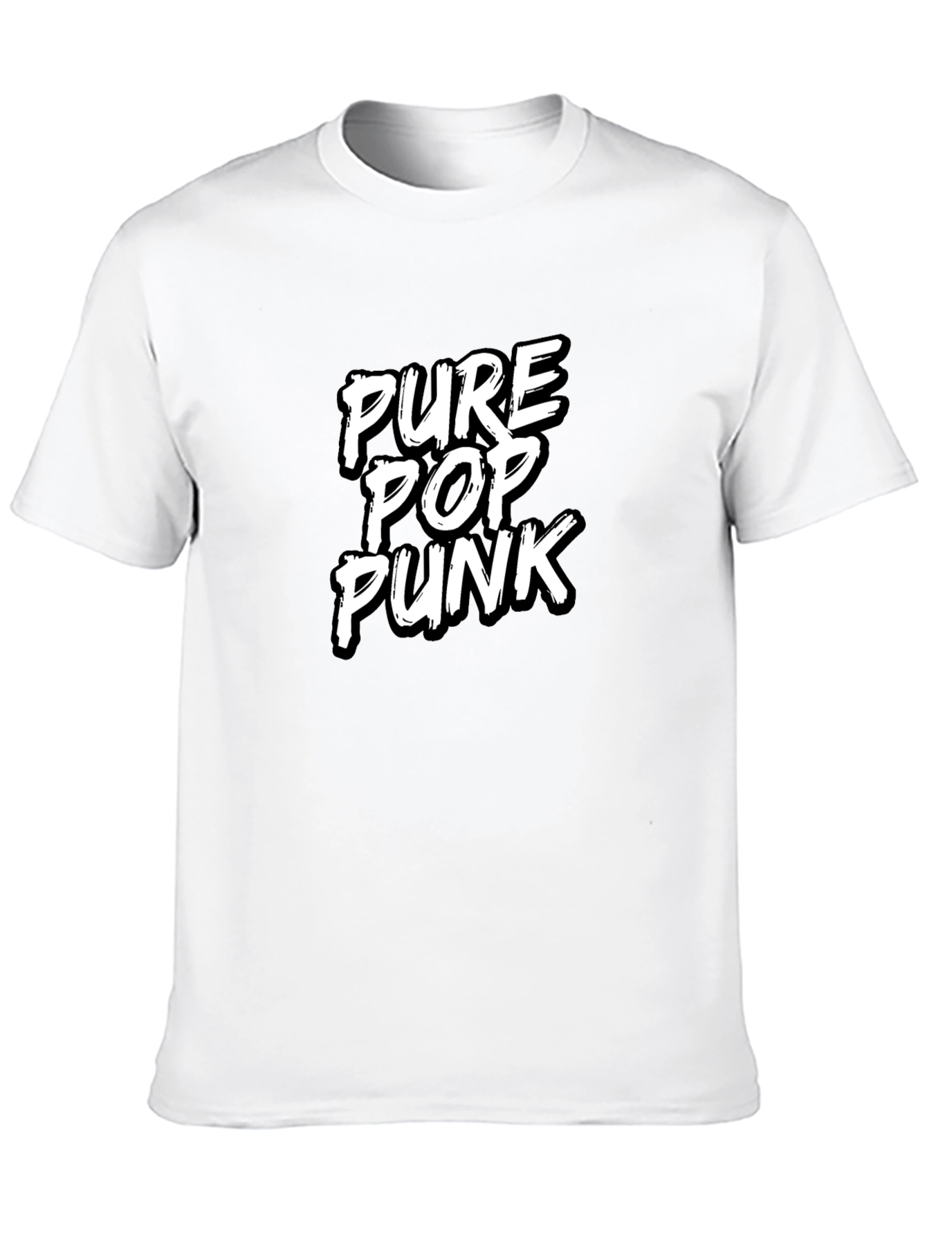 Pure Pop Punk Black Graphic Tee