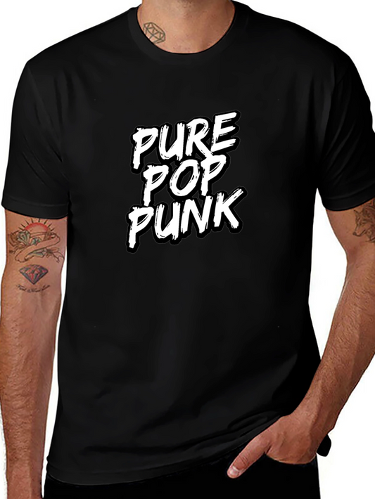 Pure Pop Punk Black Graphic Tee