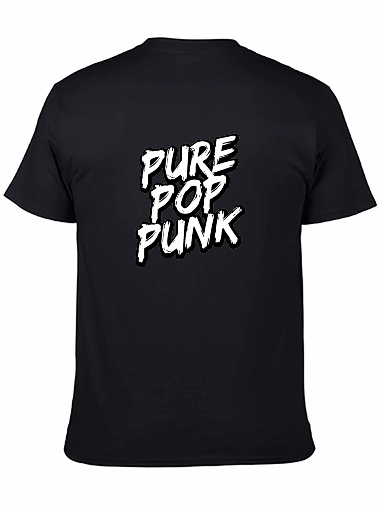 Pure Pop Punk Black Graphic Tee