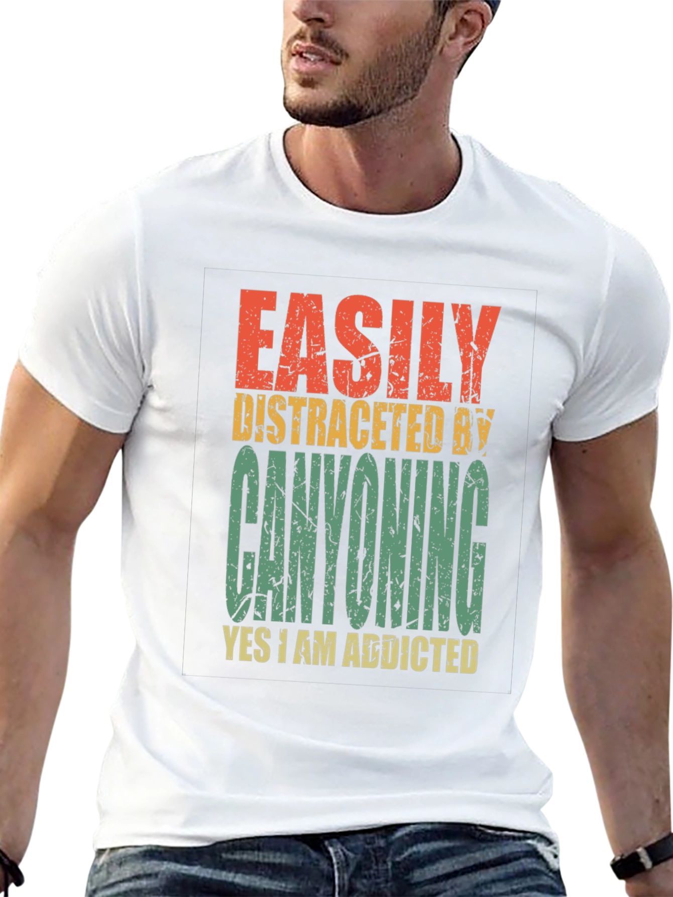 Canyoning Addict T-Shirt - Distracted by Canyoning Tee