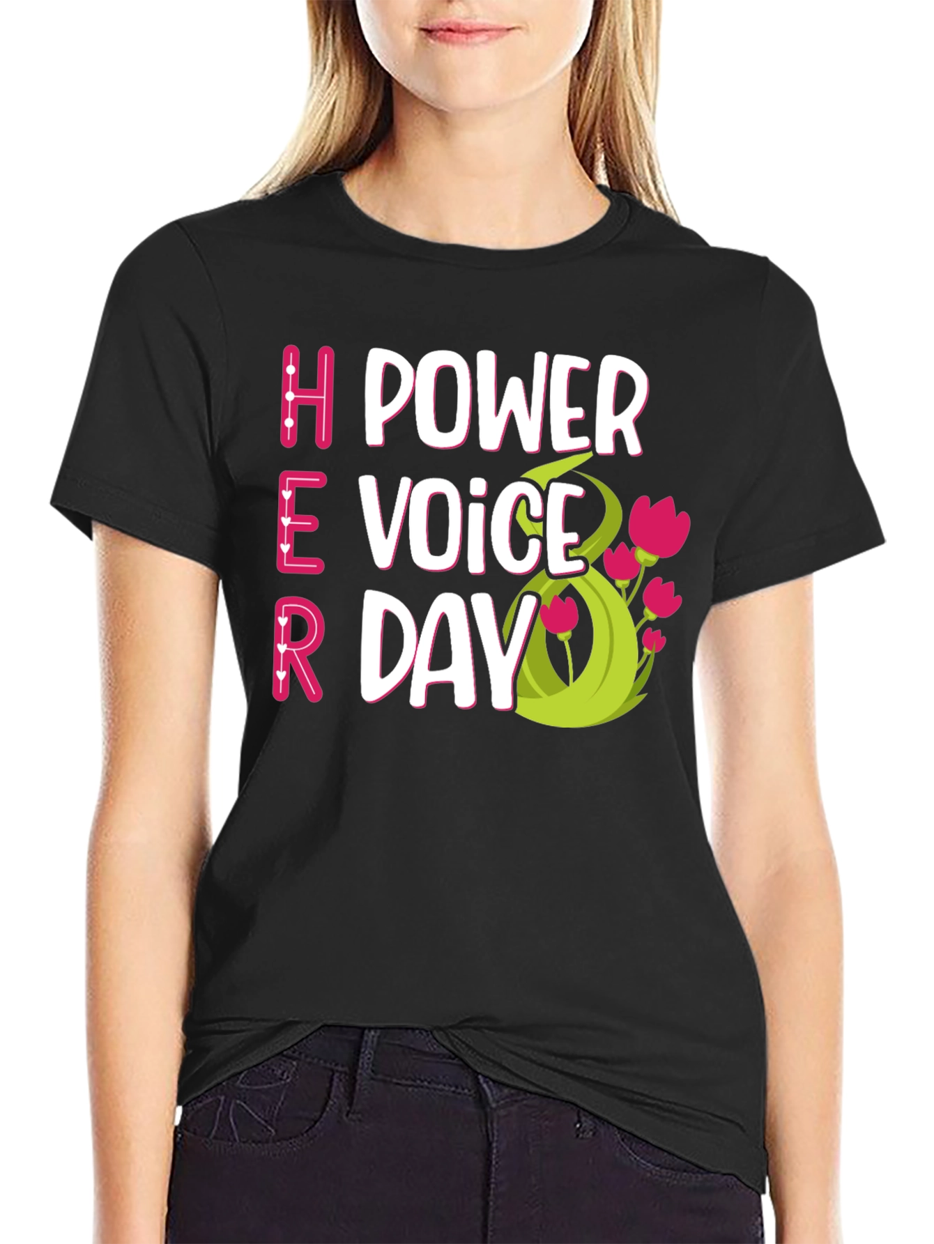 Her Power Voice Day T-Shirt - Celebrate Women