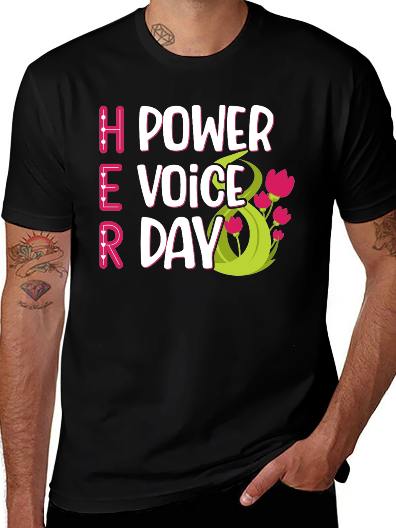 Her Power Voice Day T-Shirt - Celebrate Women