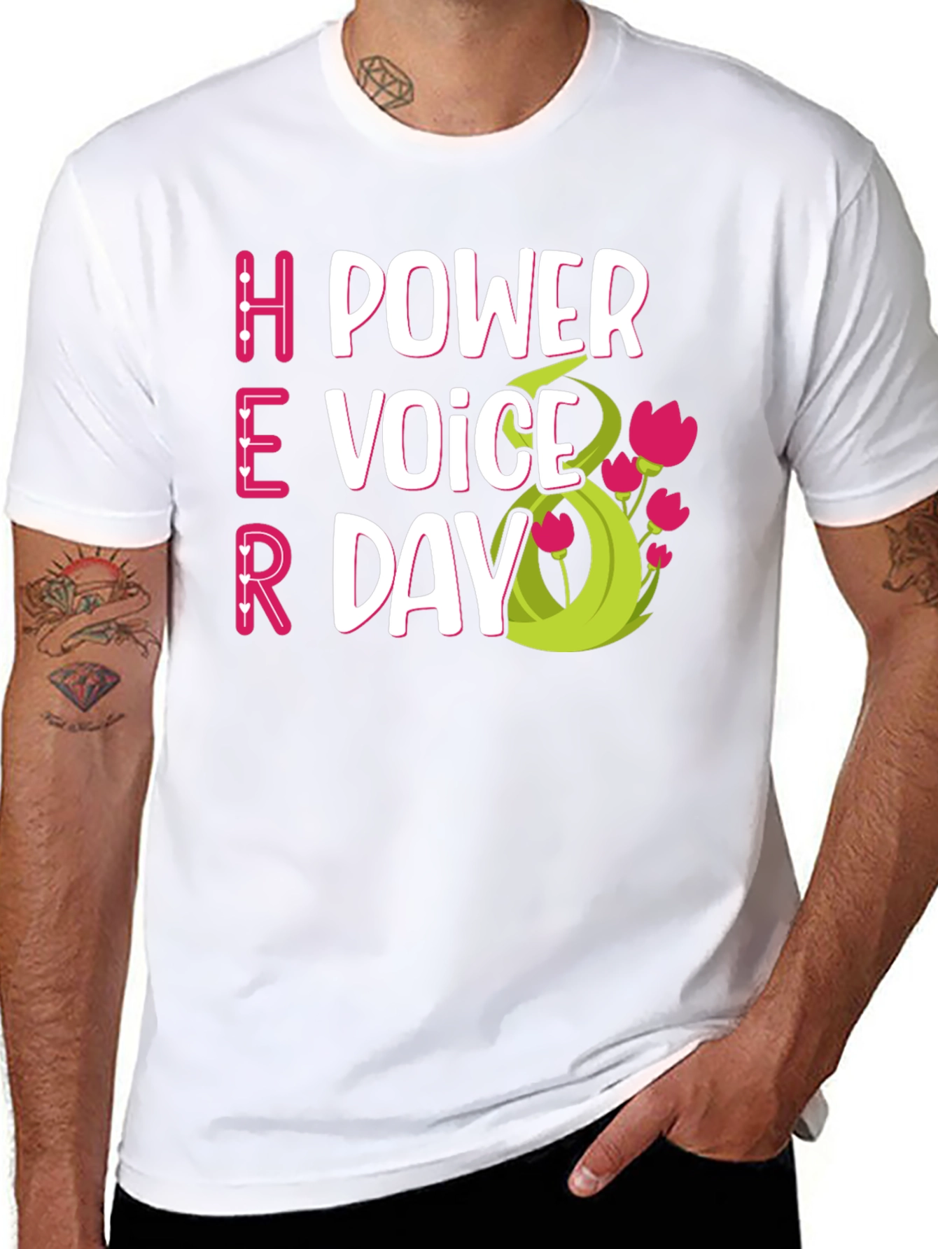 Her Power Voice Day T-Shirt - Celebrate Women