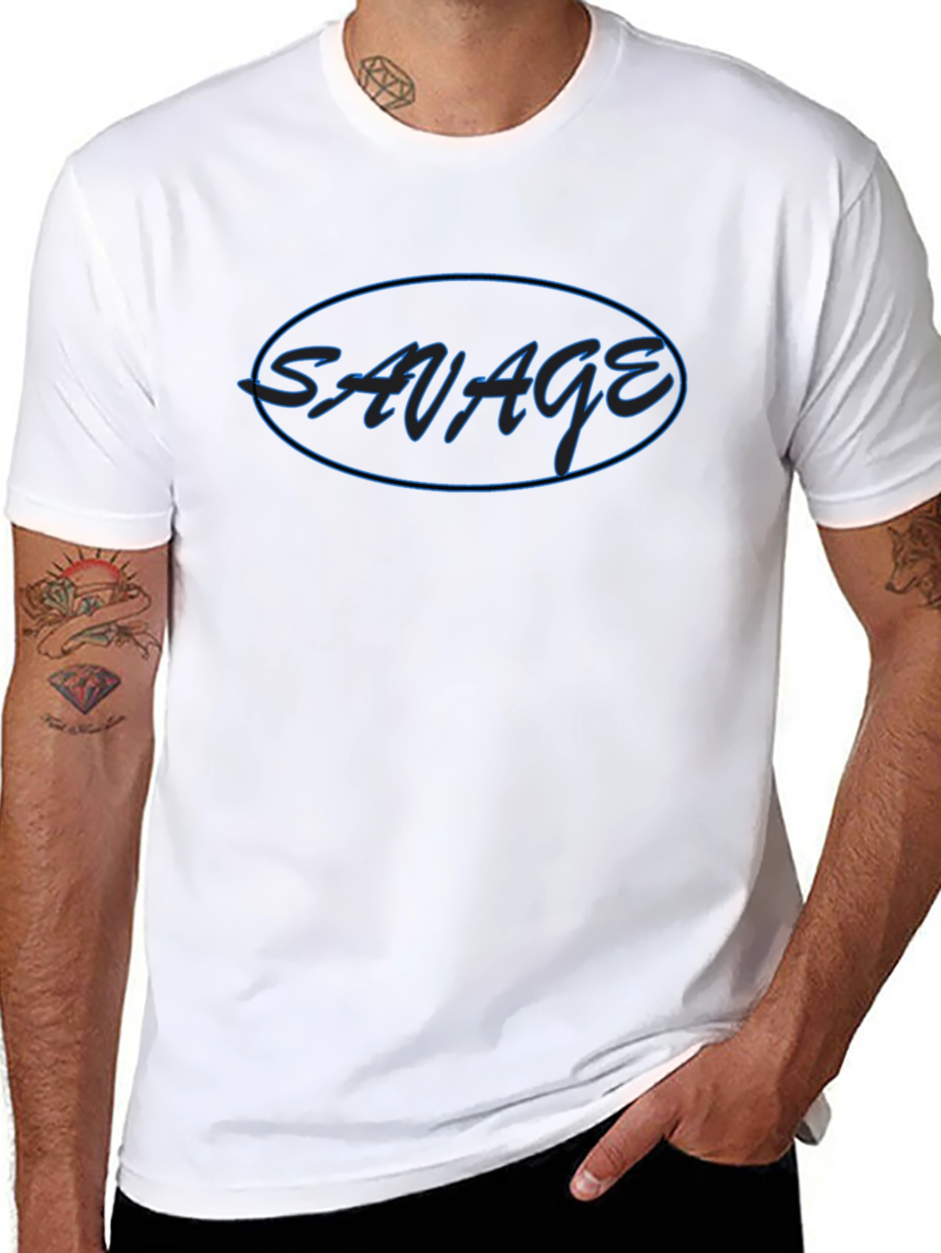 Savage Graphic T-Shirt - Mens Casual Tee
