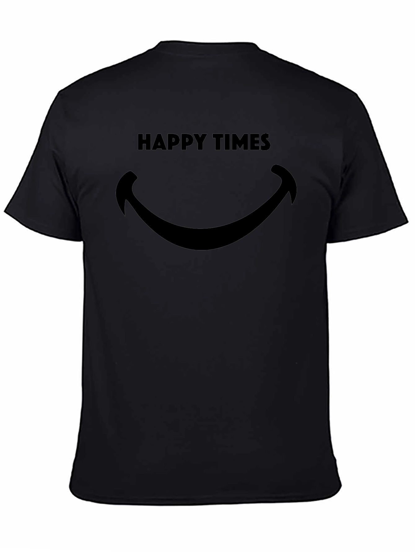 Happy Times Black Graphic Tee