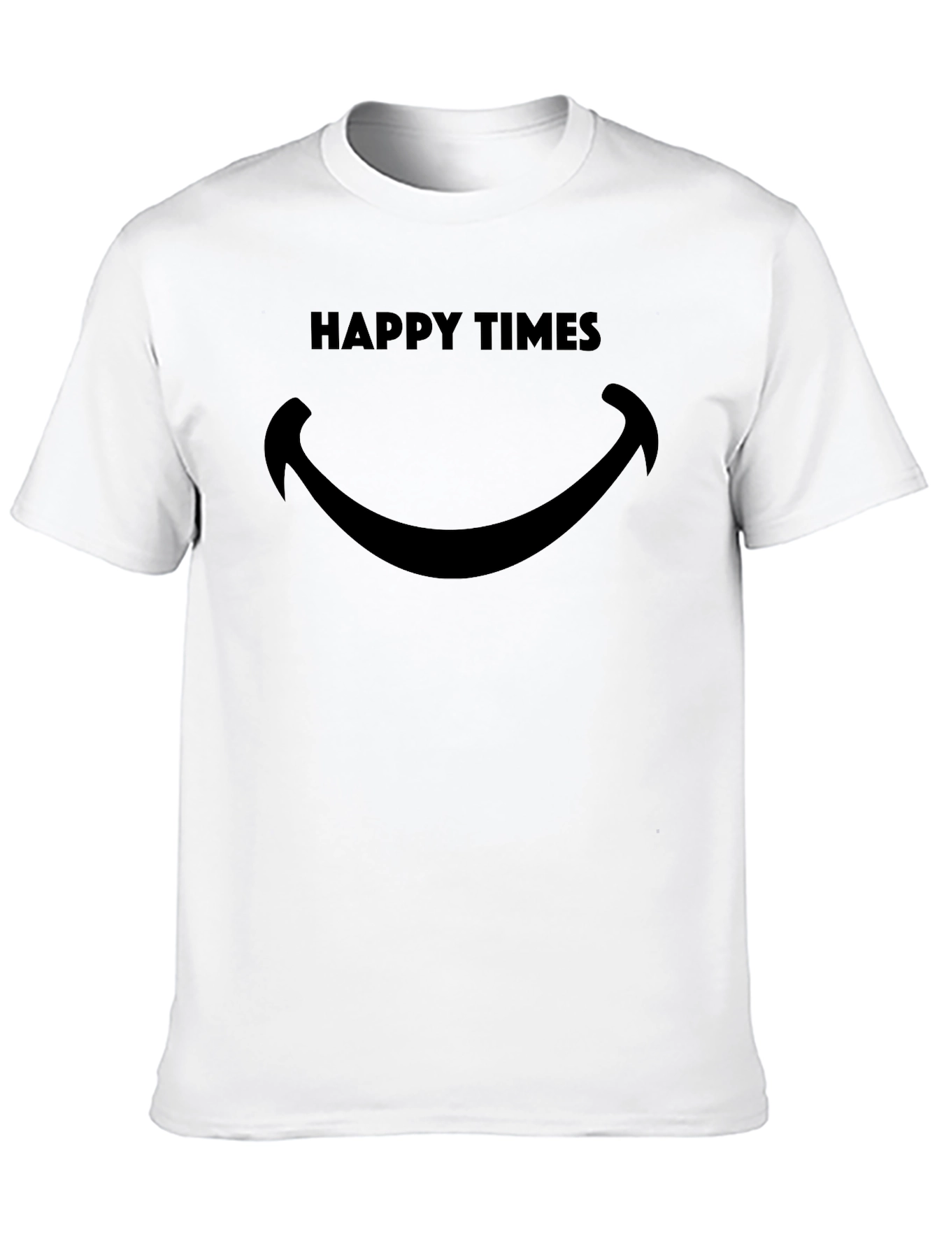 Happy Times Black Graphic Tee