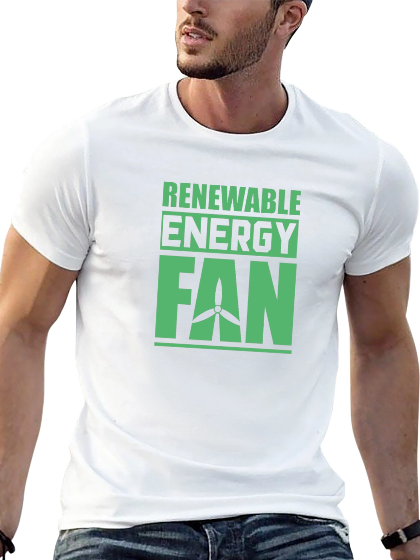 Renewable Energy Fan T-Shirt - Eco-Friendly Design
