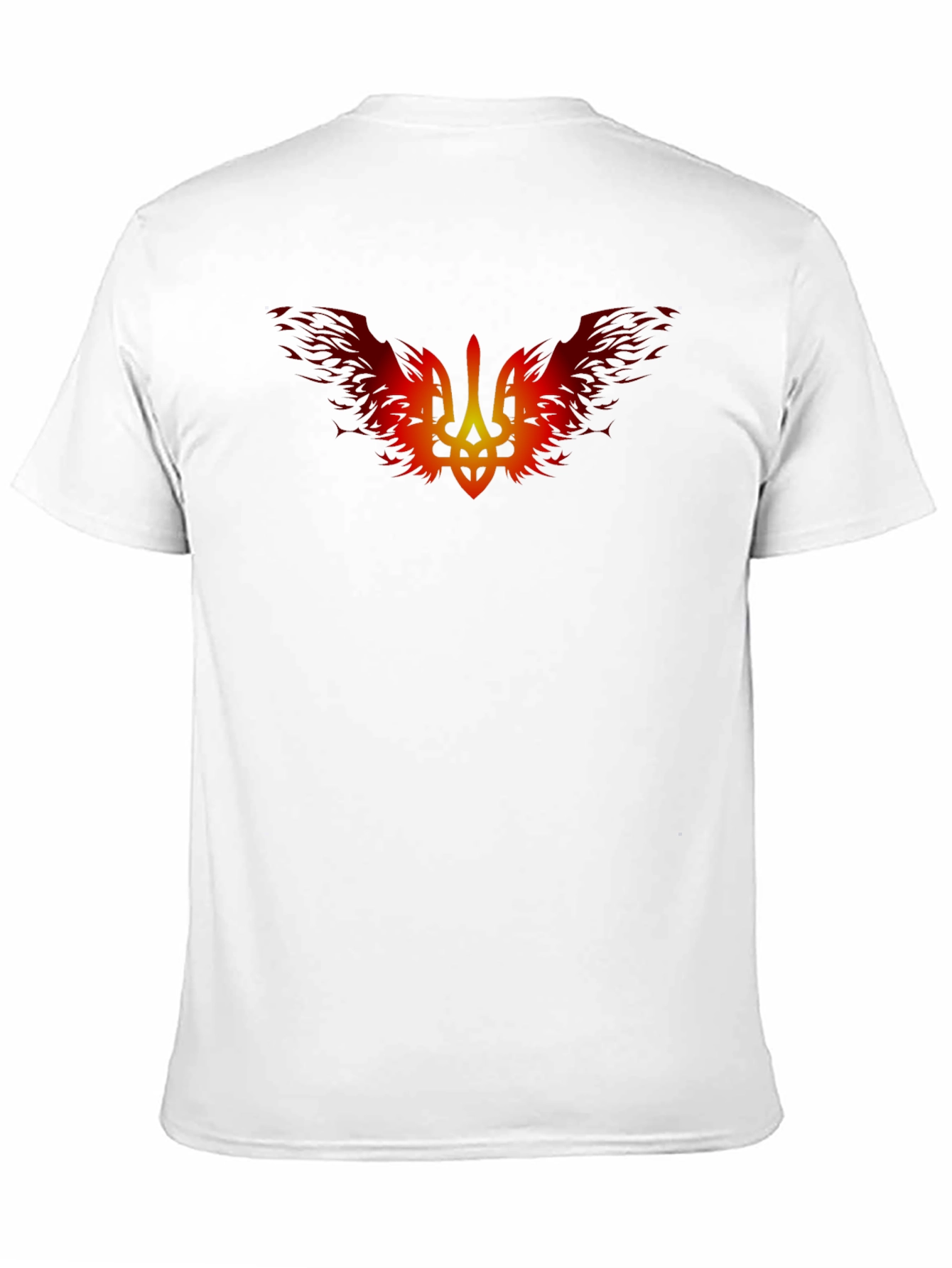 Fiery Ukrainian Trident Black T-Shirt