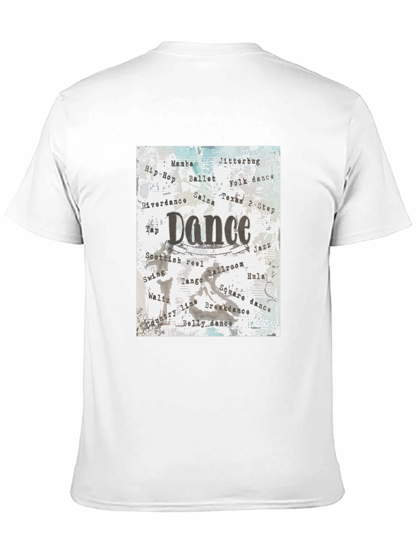 Dance Styles Graphic Tee - Casual Black T-Shirt