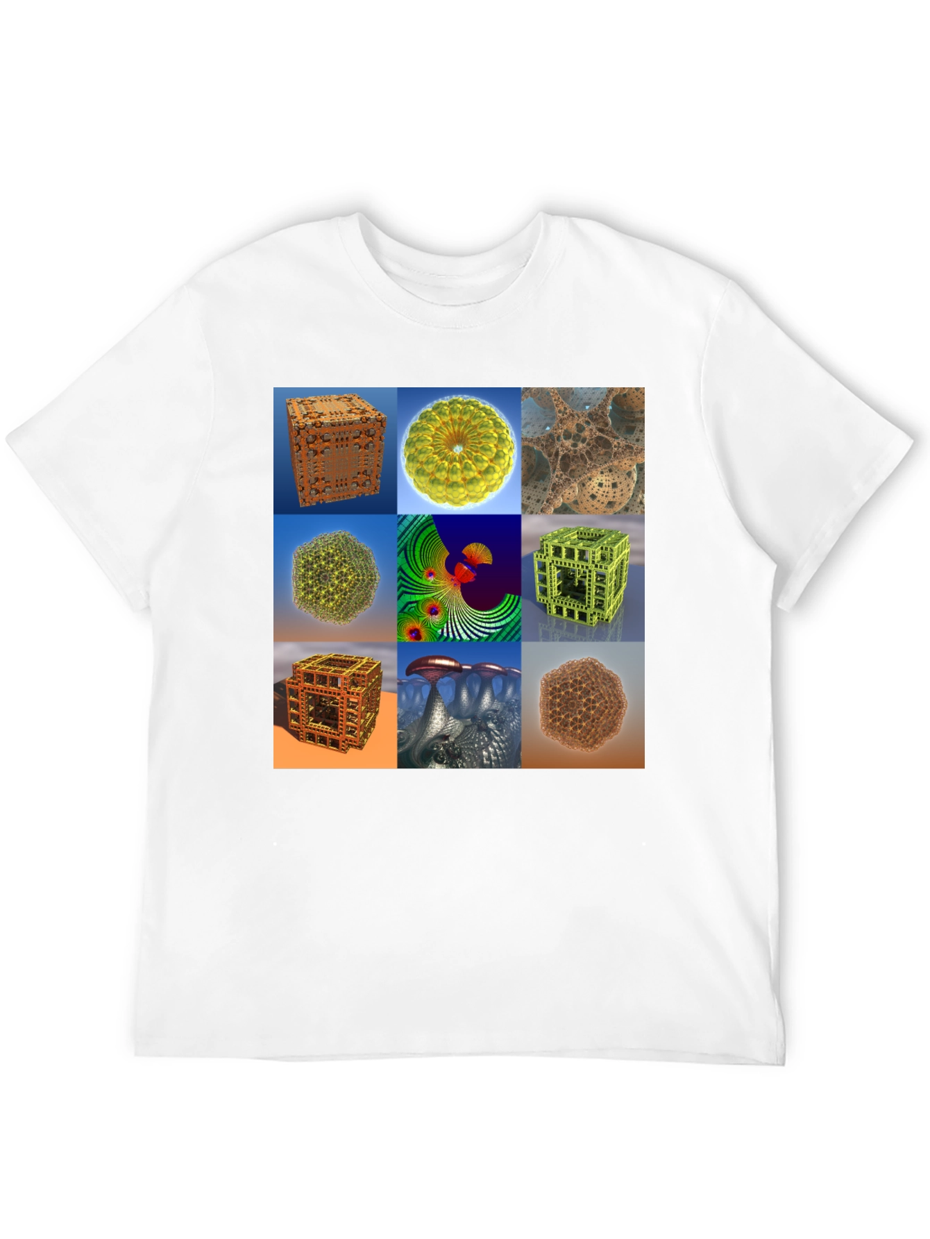 Fractal Art Print Tee - Unique Design T-Shirt