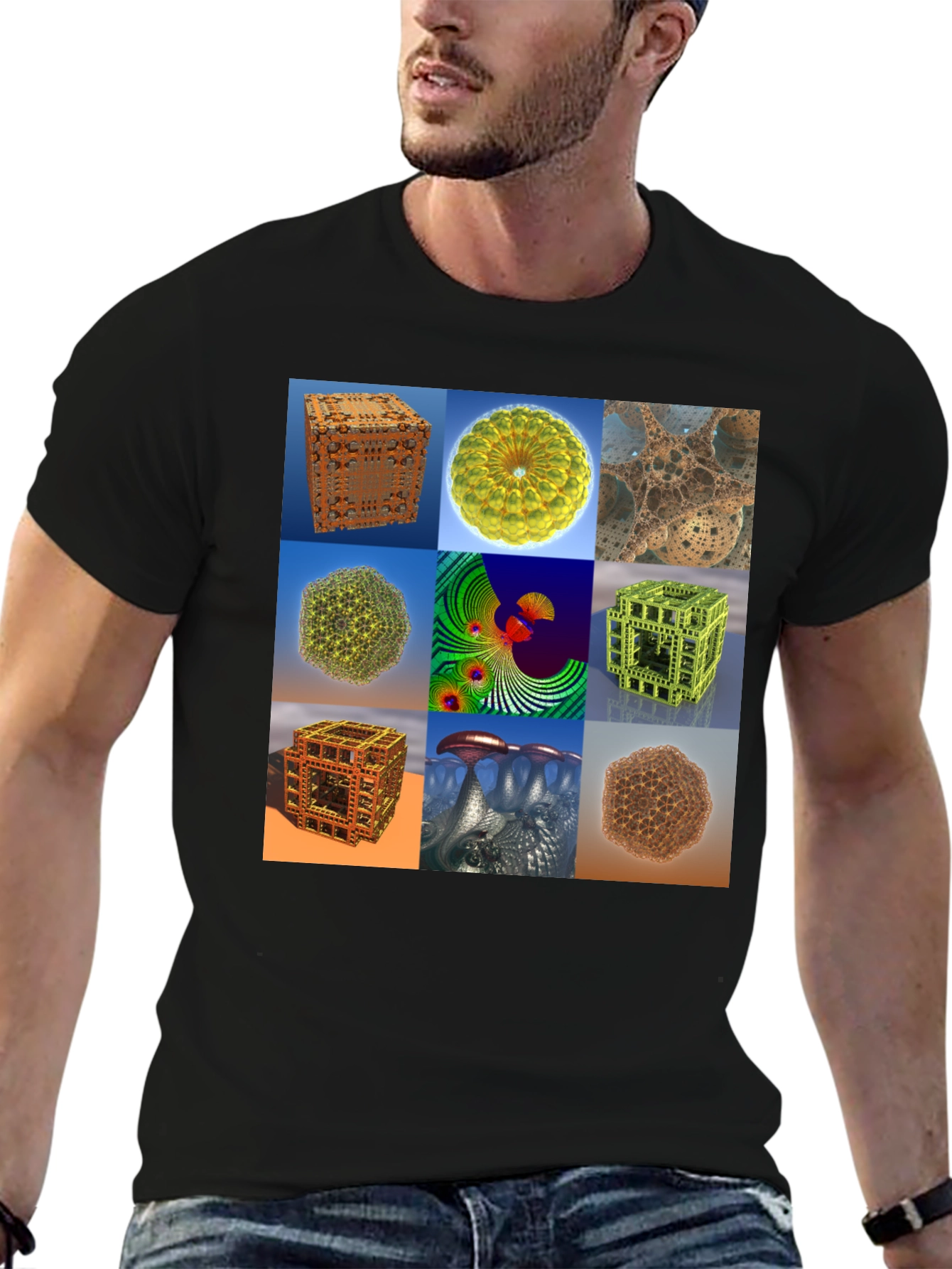 Fractal Art Print Tee - Unique Design T-Shirt