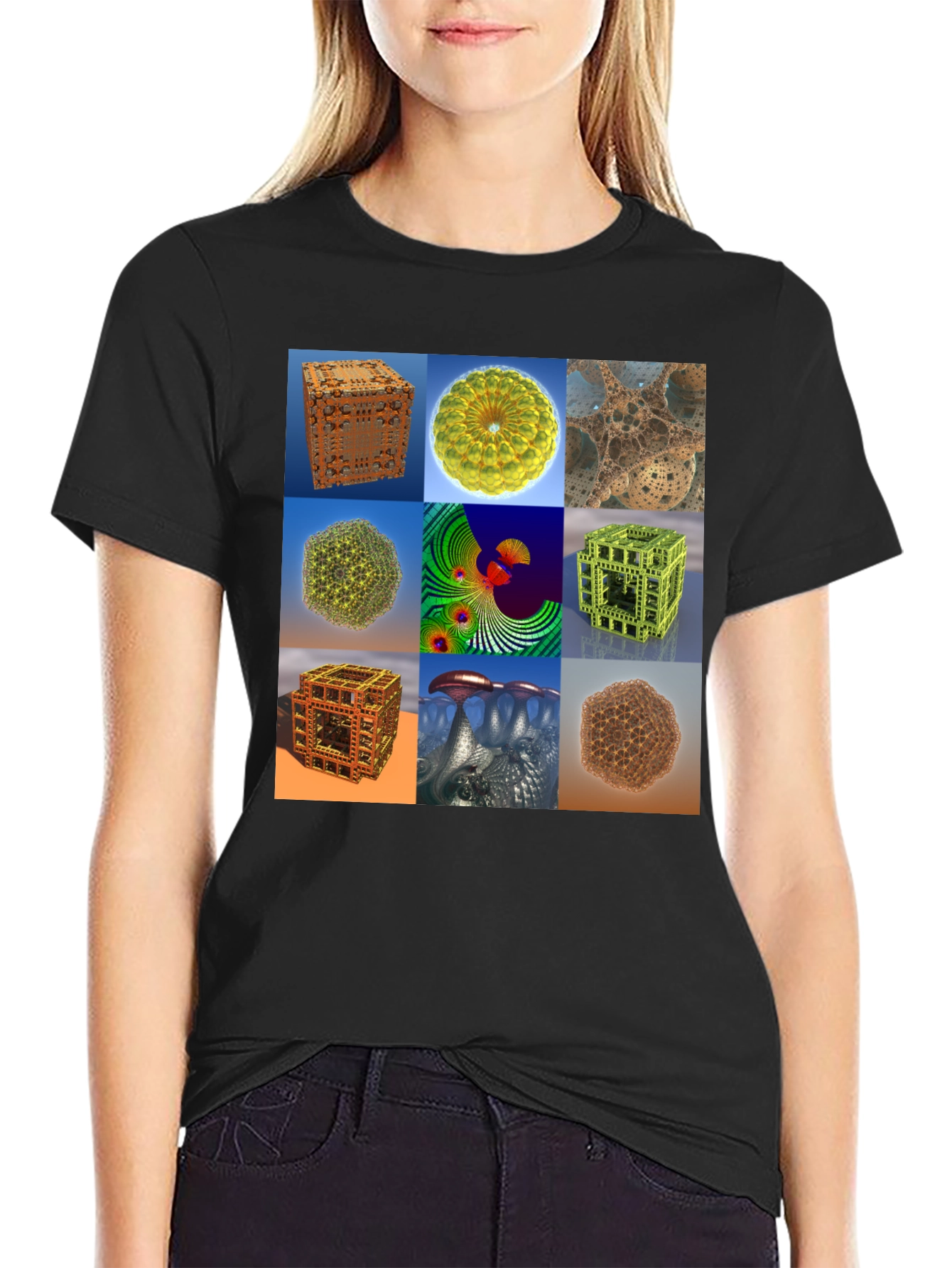 Fractal Art Print Tee - Unique Design T-Shirt