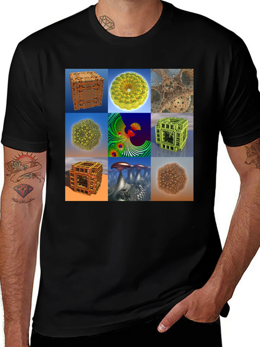 Fractal Art Print Tee - Unique Design T-Shirt