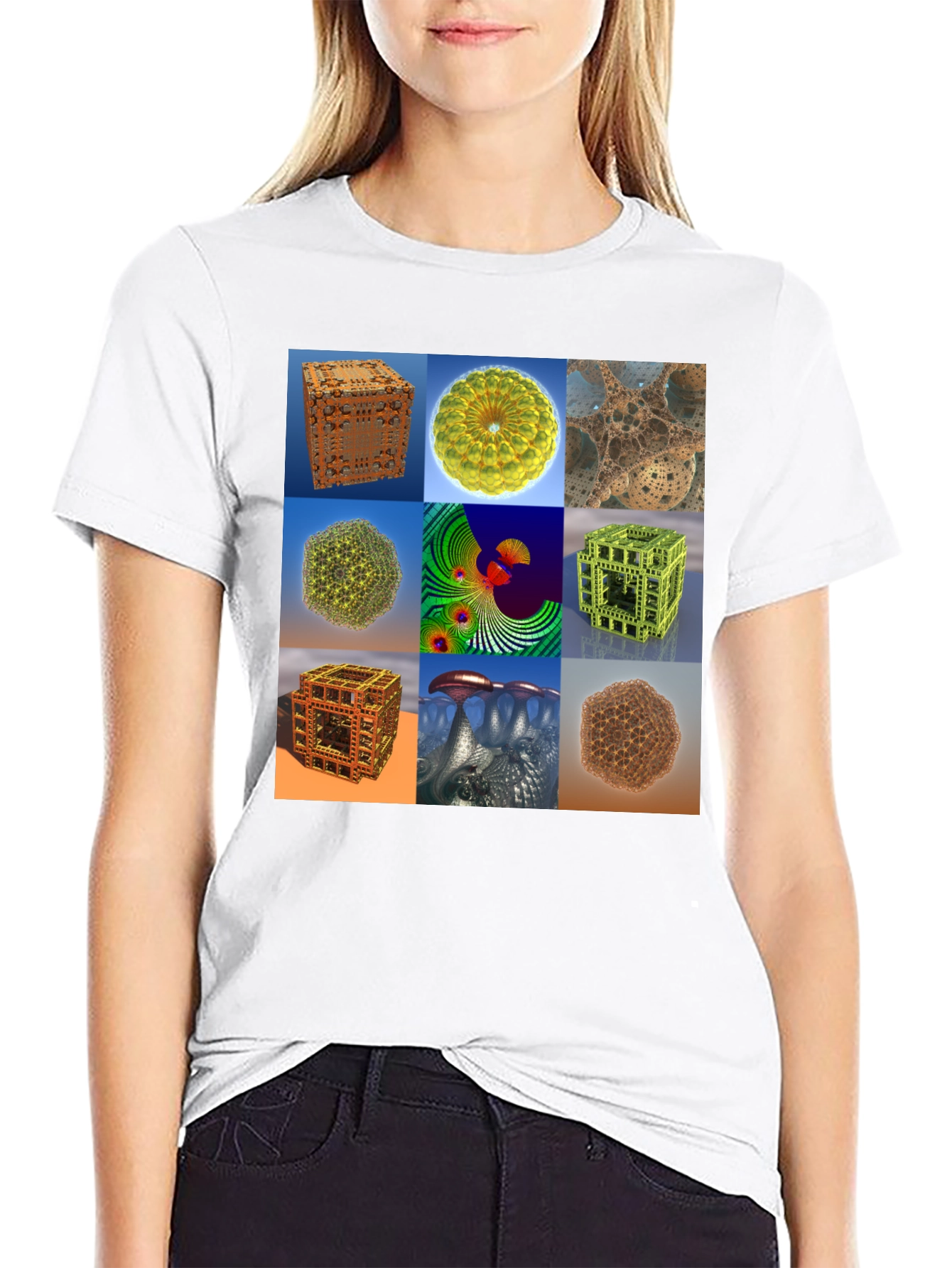 Fractal Art Print Tee - Unique Design T-Shirt