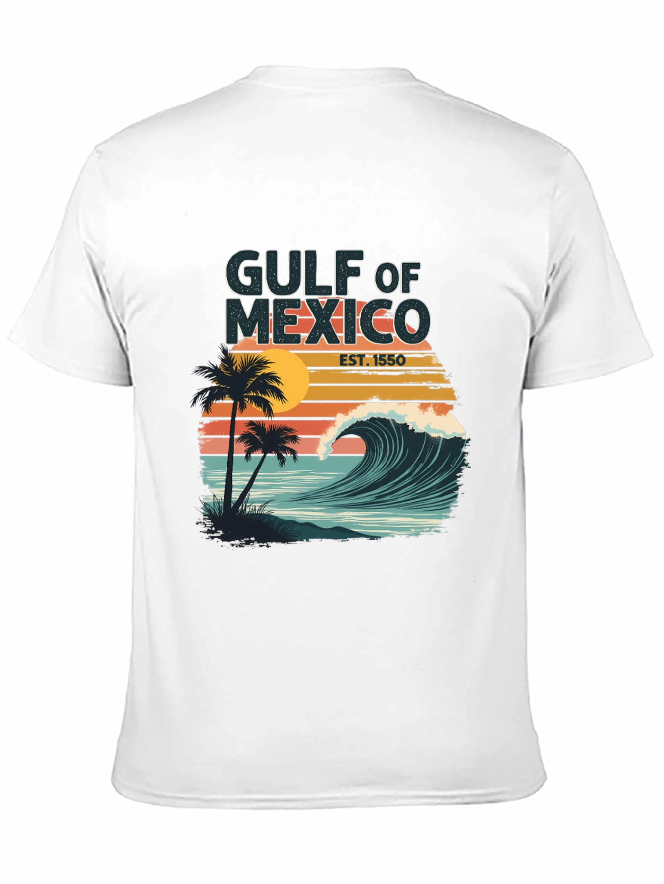 Gulf of Mexico Graphic Tee - Tropical Wave Design