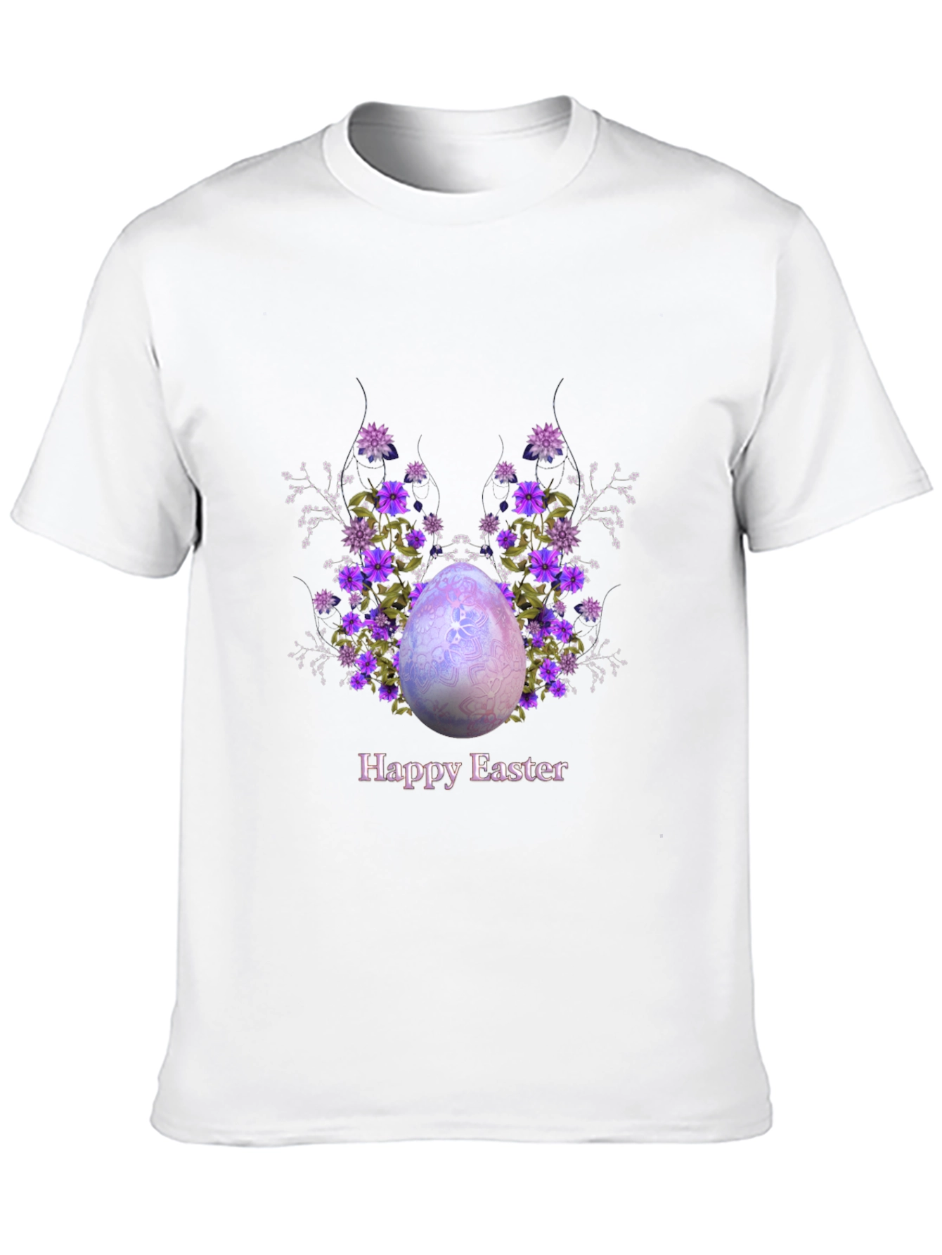 Happy Easter Egg Floral T-Shirt