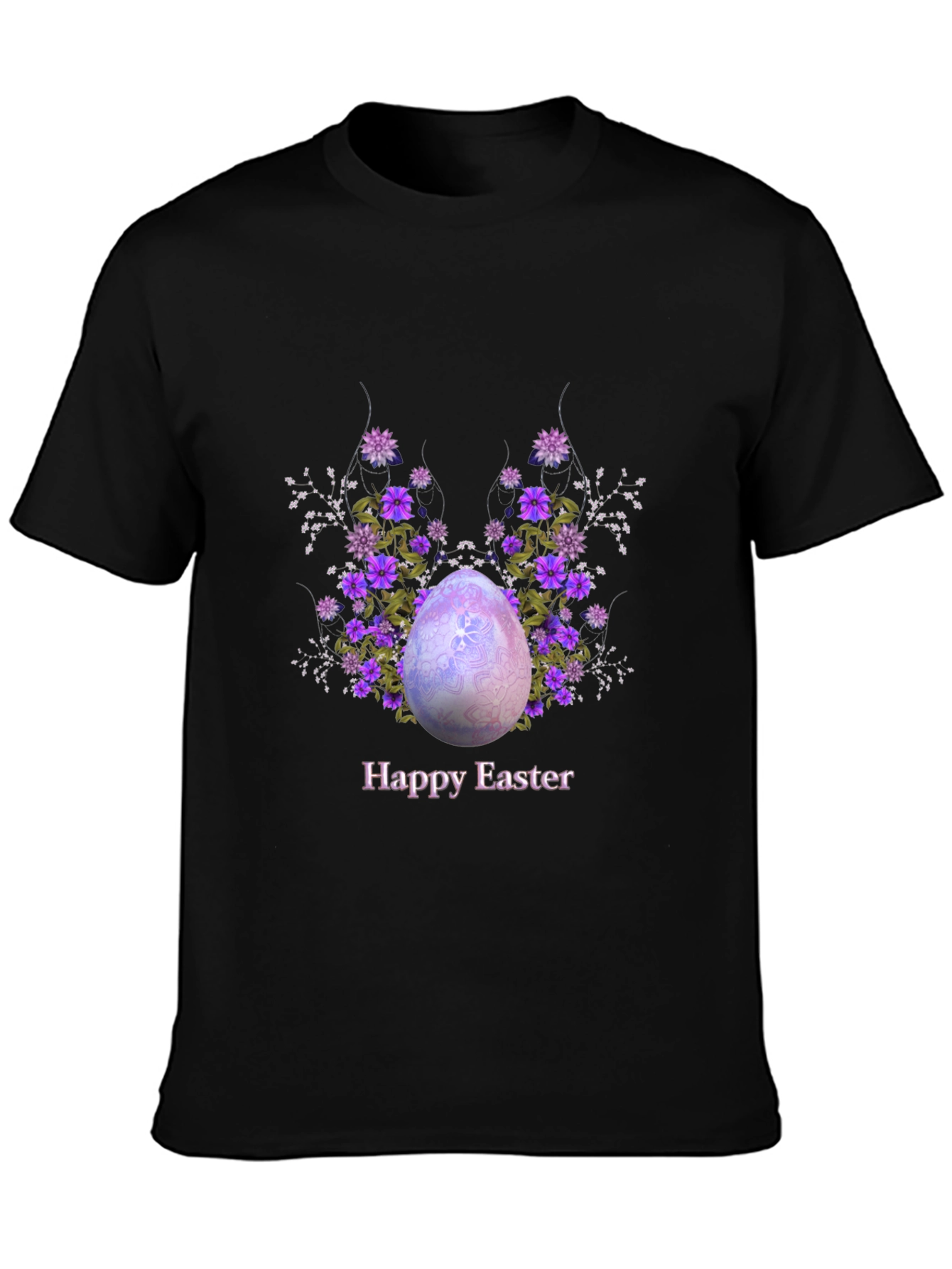 Happy Easter Egg Floral T-Shirt