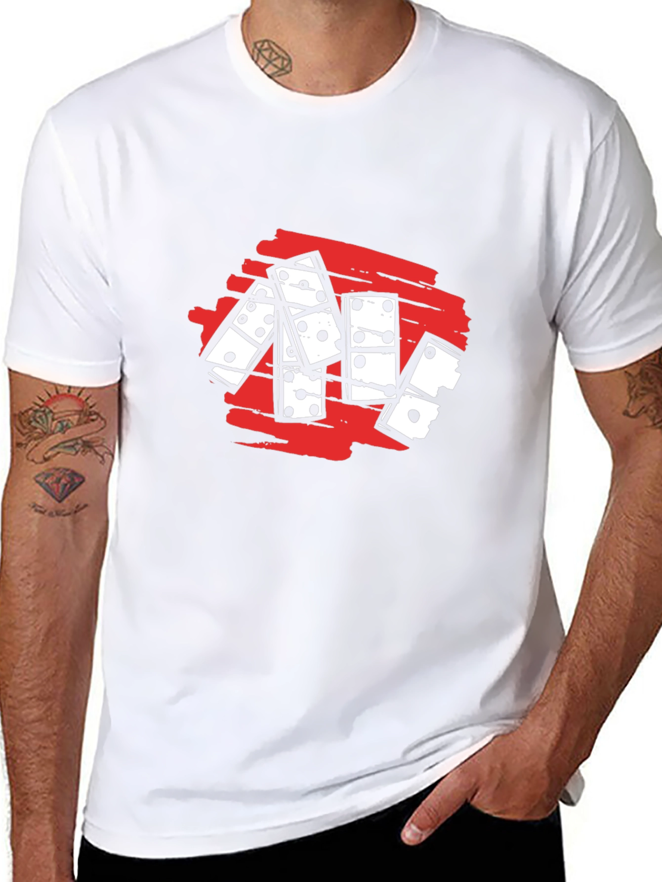 Domino Graphic Tee - Stylish Casual Wear