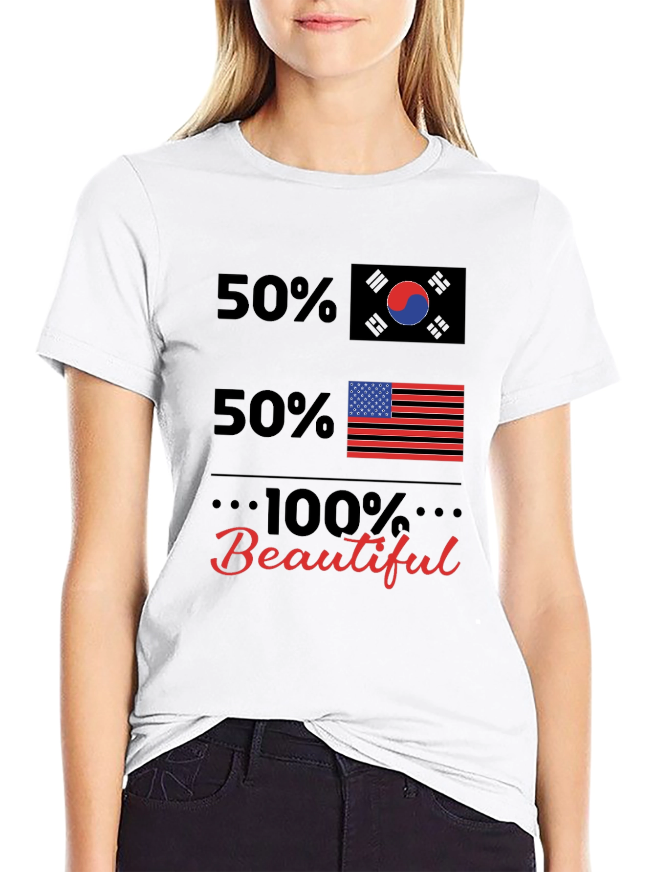 50% Korean 50% American 100% Beautiful T-Shirt