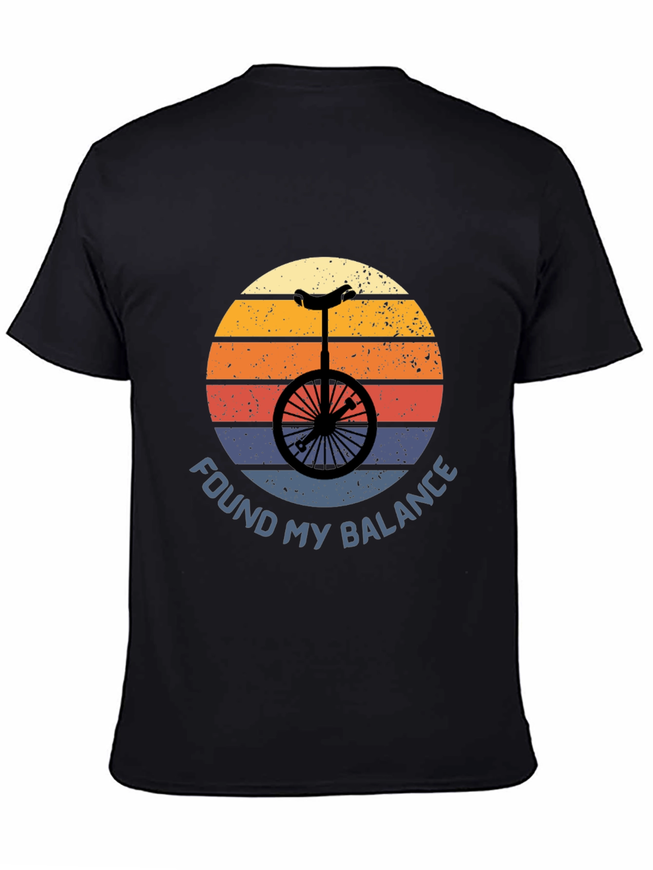 Found My Balance Unicycle T-Shirt - Retro Design