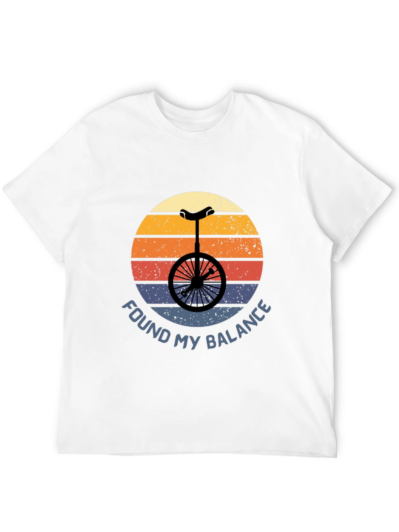 Found My Balance Unicycle T-Shirt - Retro Design