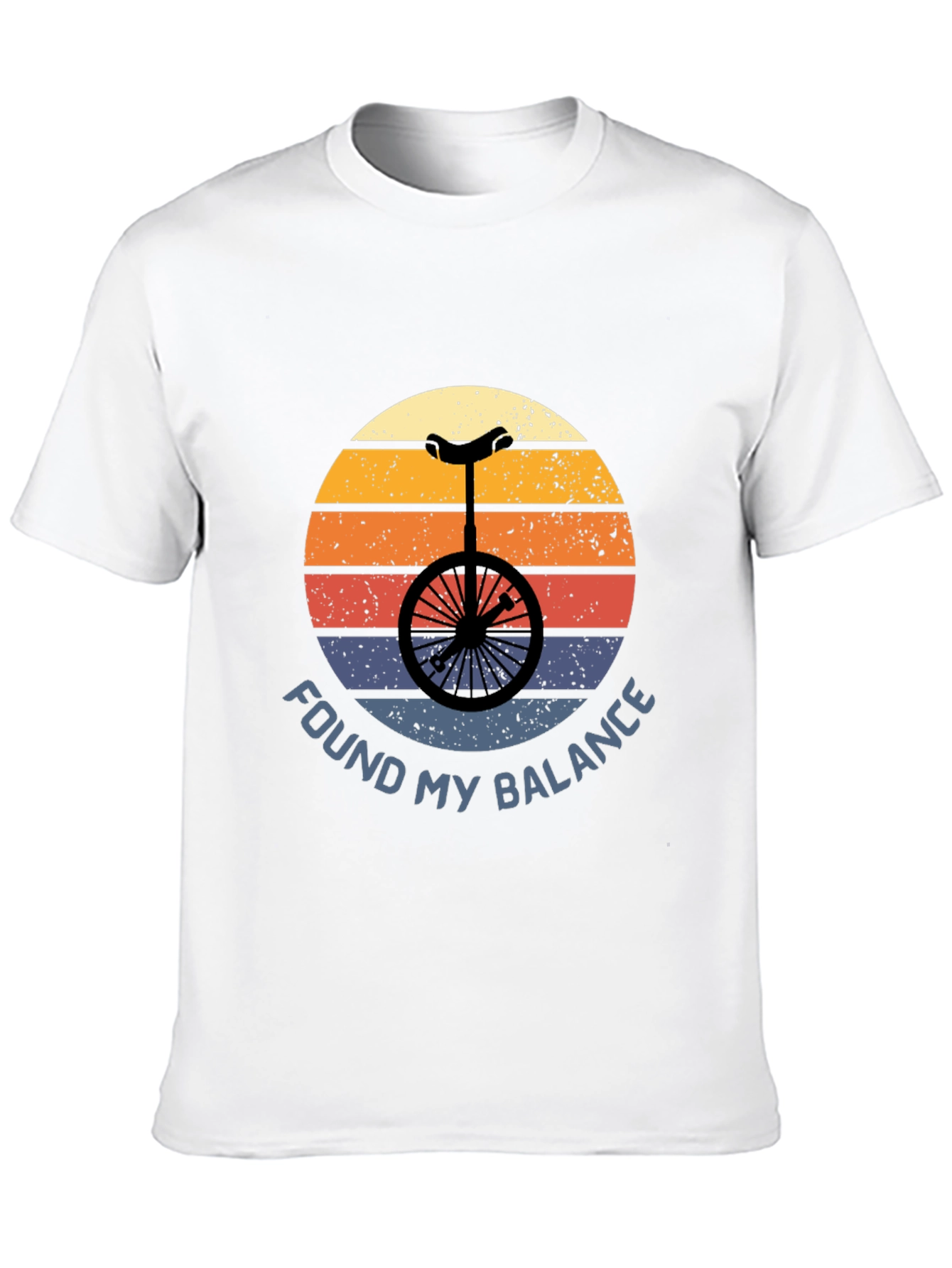 Found My Balance Unicycle T-Shirt - Retro Design