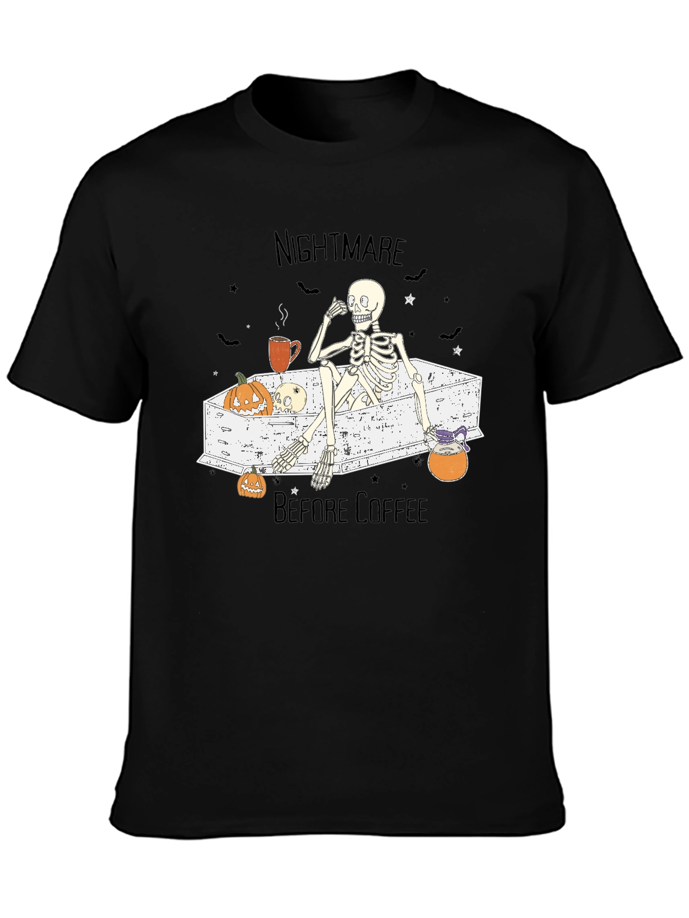 Nightmare Before Coffee Skeleton T-Shirt