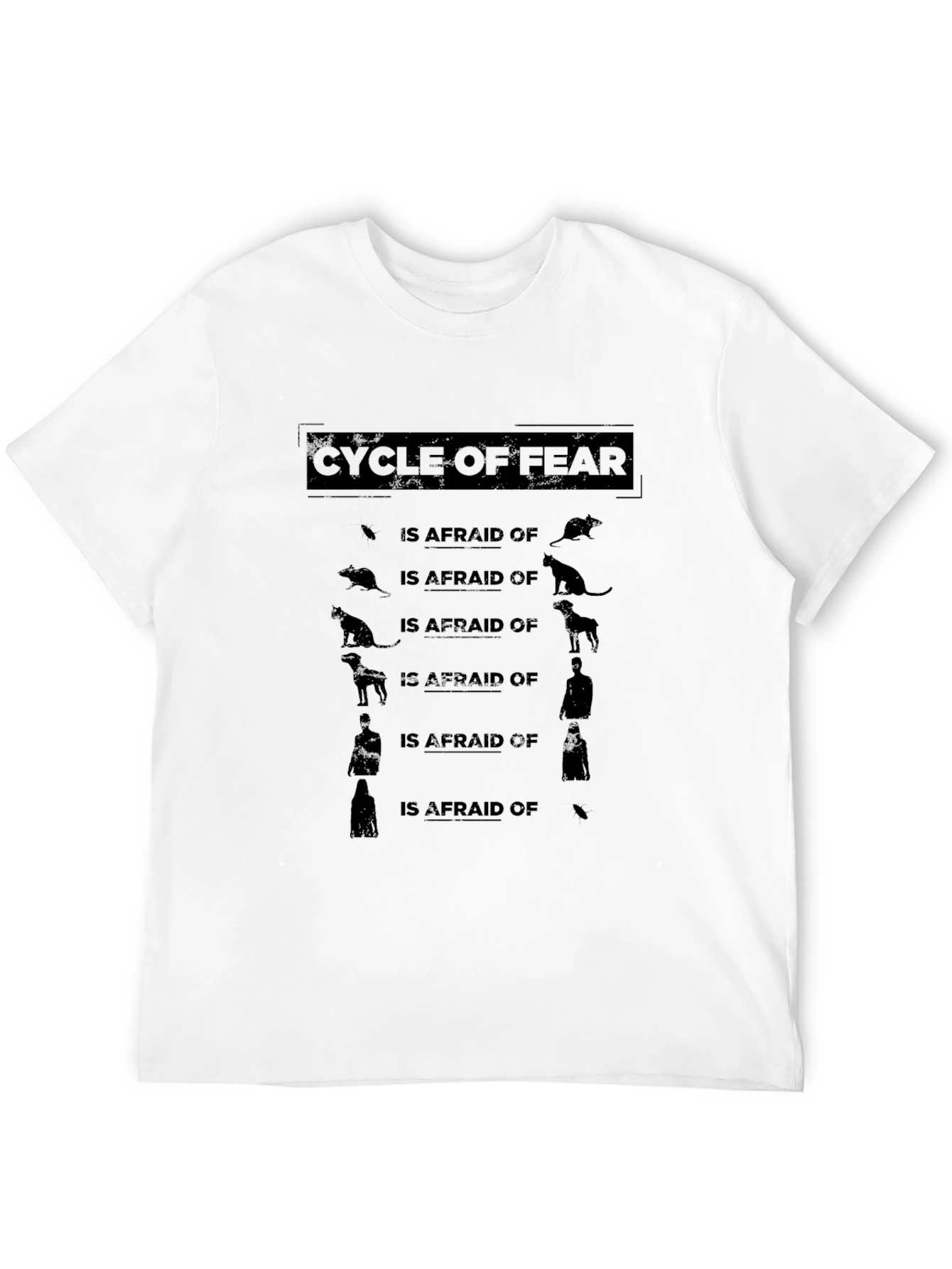 Cycle of Fear Graphic Tee - Mens Black T-Shirt