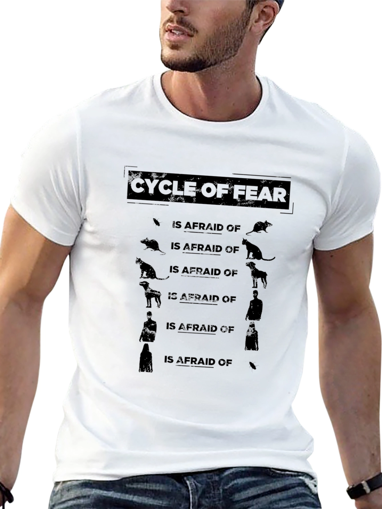 Cycle of Fear Graphic Tee - Mens Black T-Shirt