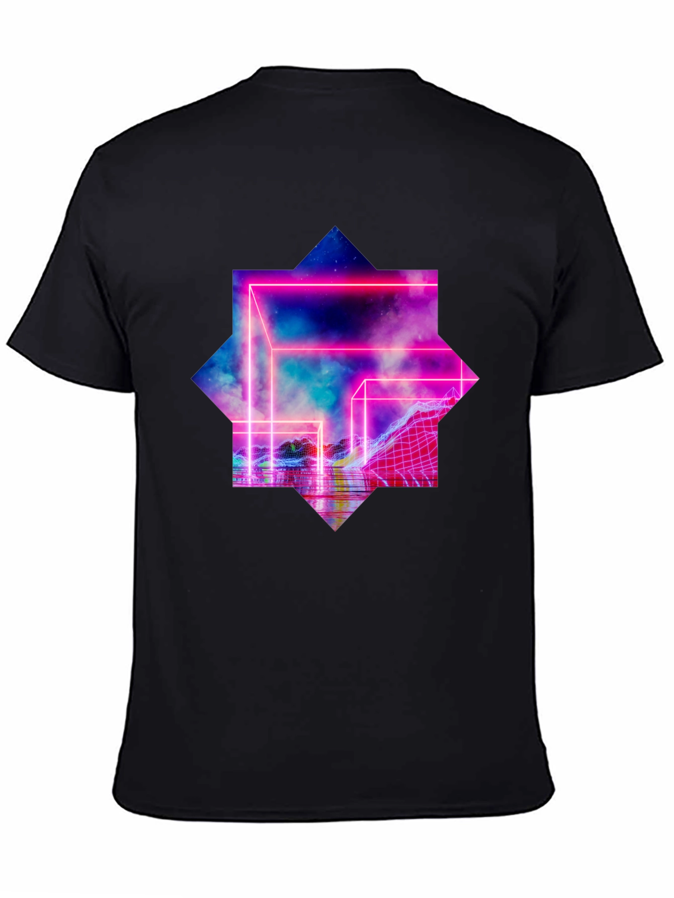 Retro Wave Black T-Shirt