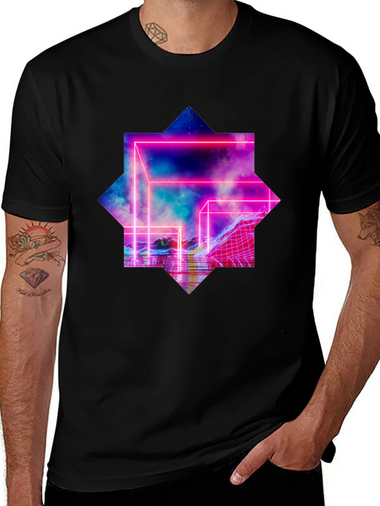 Retro Wave Black T-Shirt