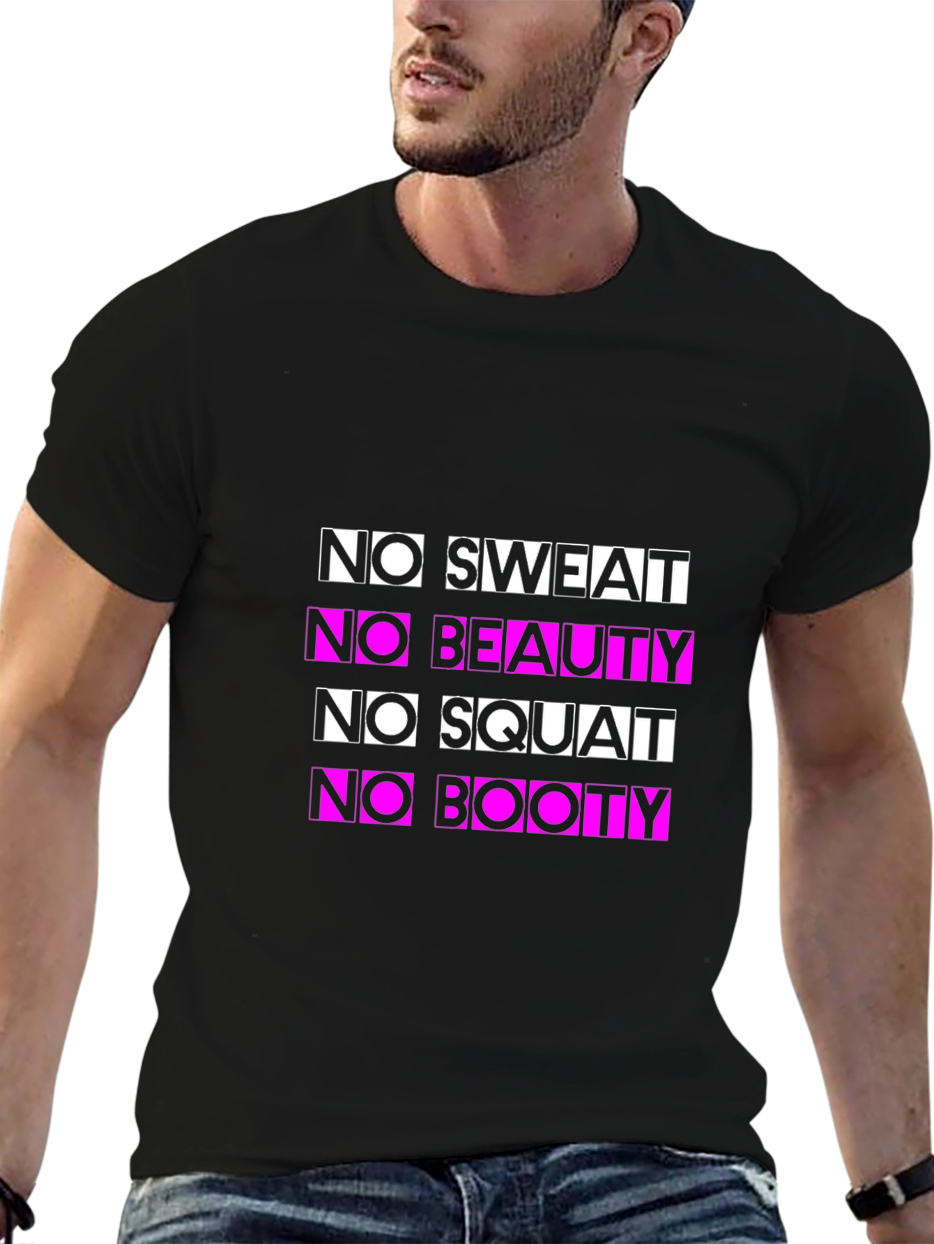 No Sweat No Beauty Funny Fitness T-Shirt