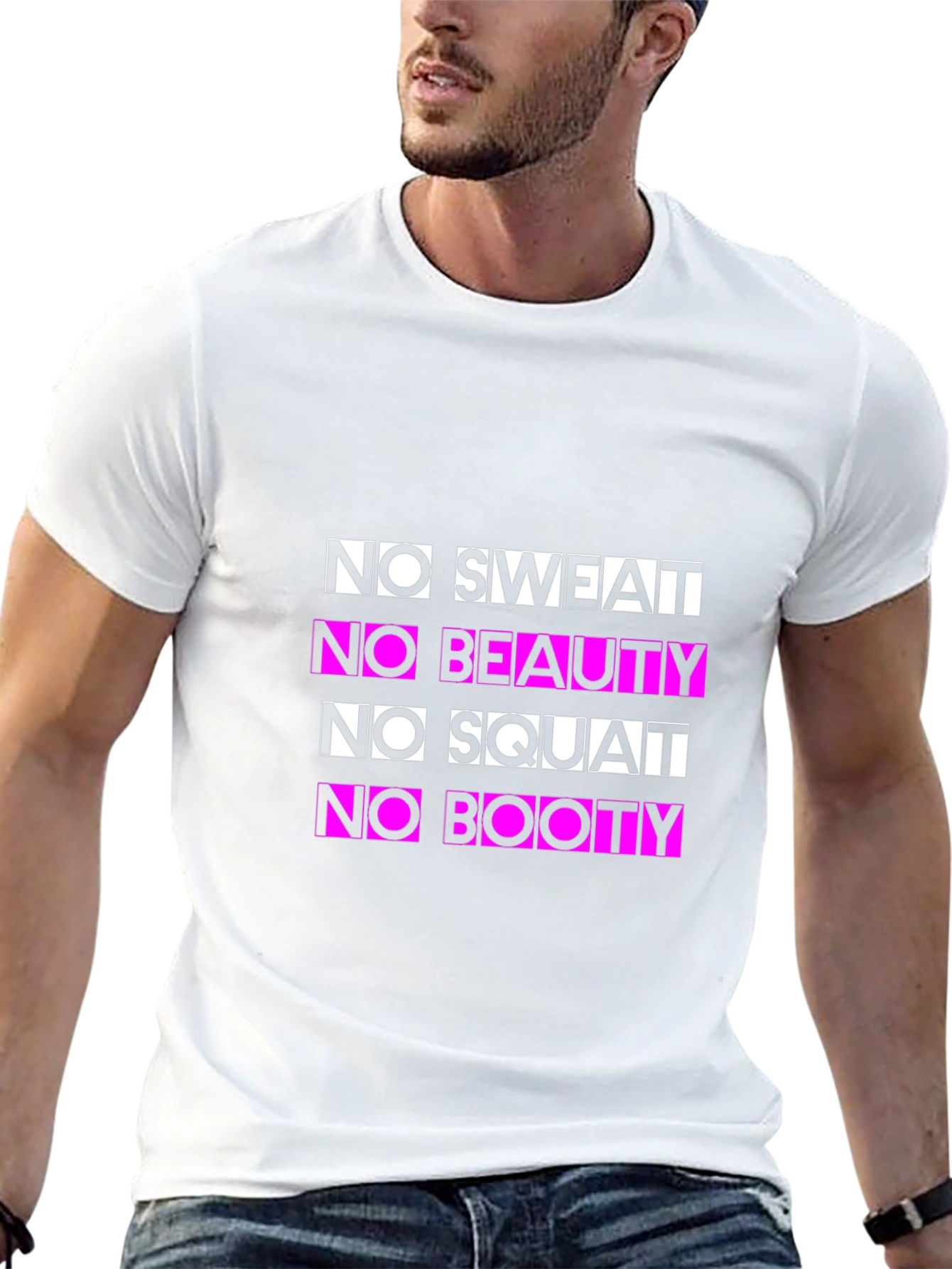 No Sweat No Beauty Funny Fitness T-Shirt