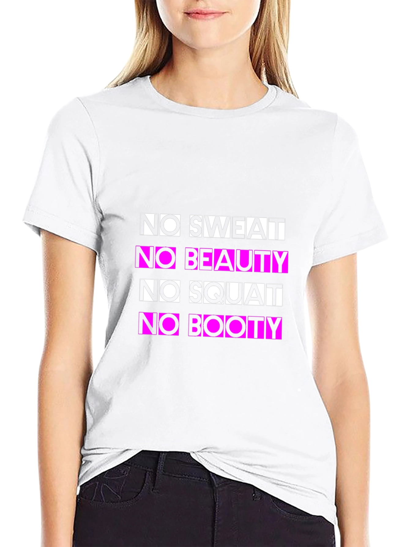 No Sweat No Beauty Funny Fitness T-Shirt